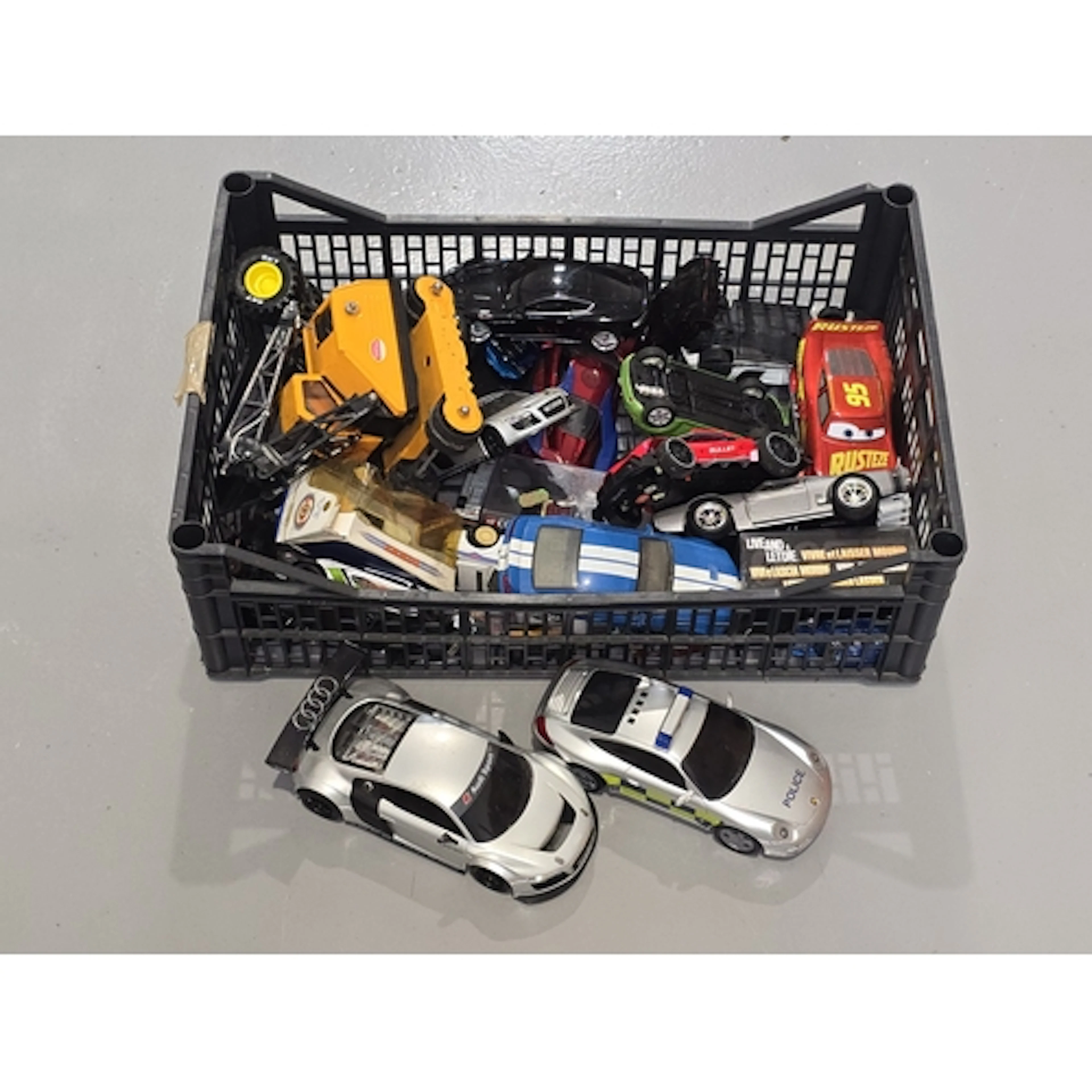 Large plastic crate containing a good quantity of modern and...