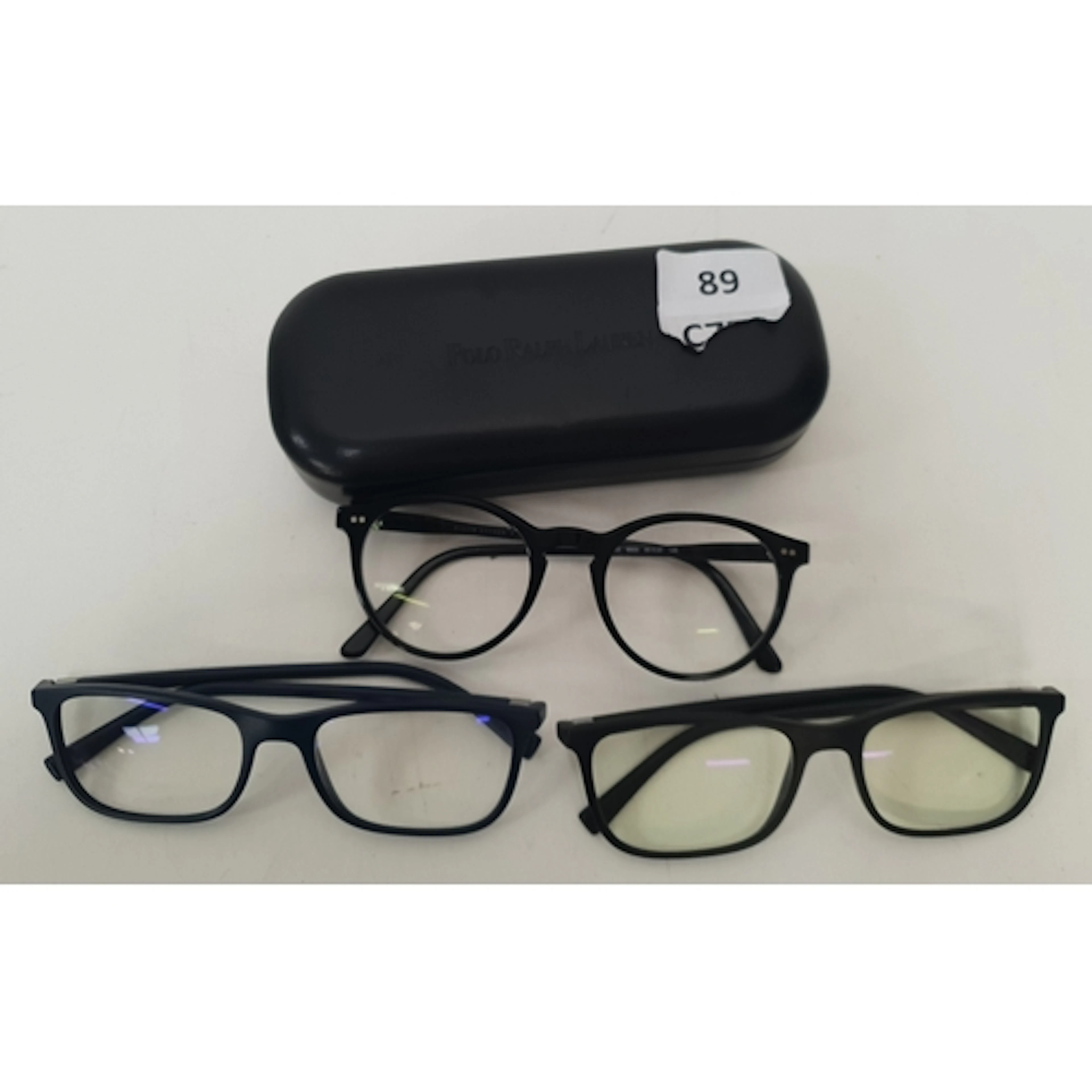 THREE PAIRS OF PRESCRIPTION GLASSES comprising Polo Ralph L...