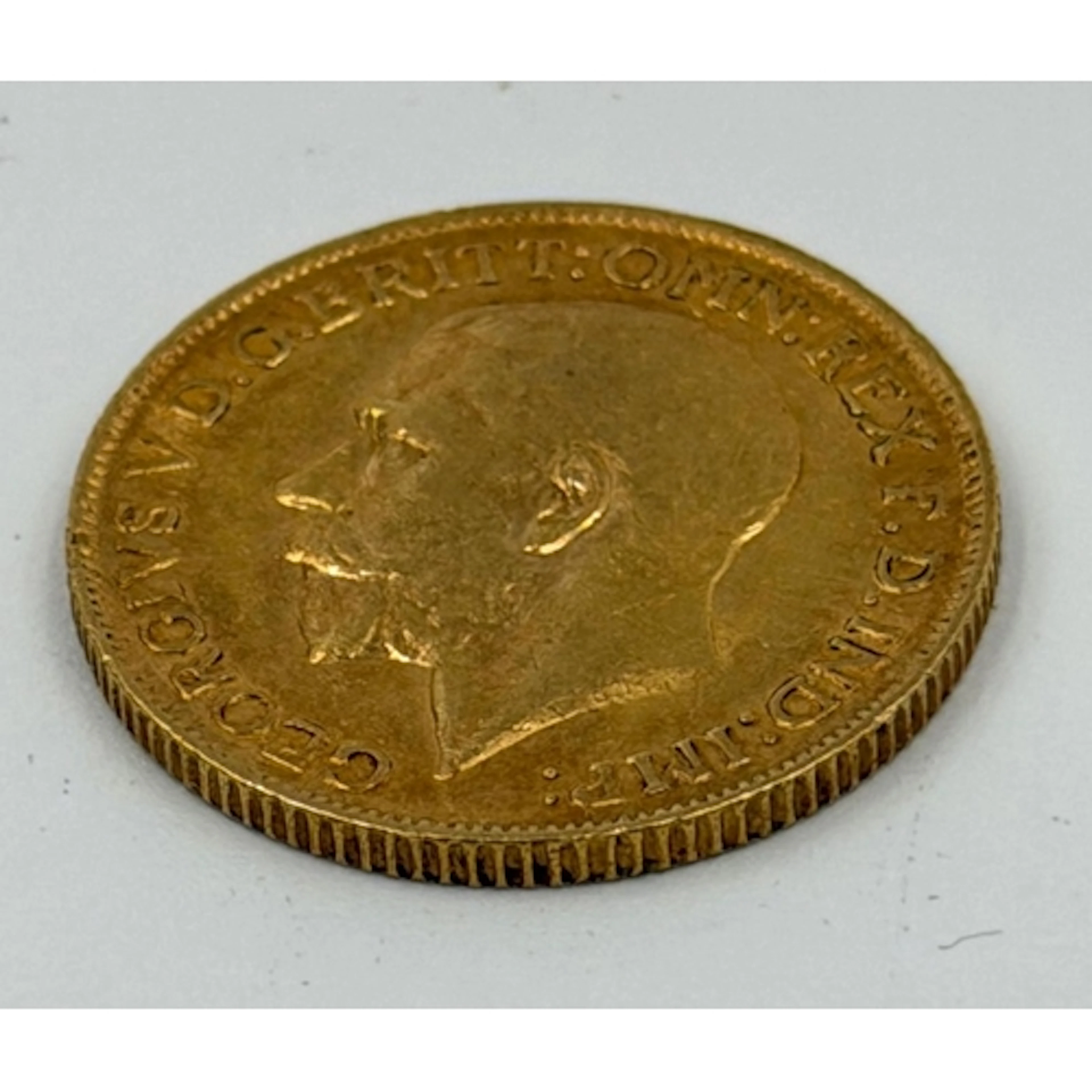 A 1912 Gold Sovereign coin