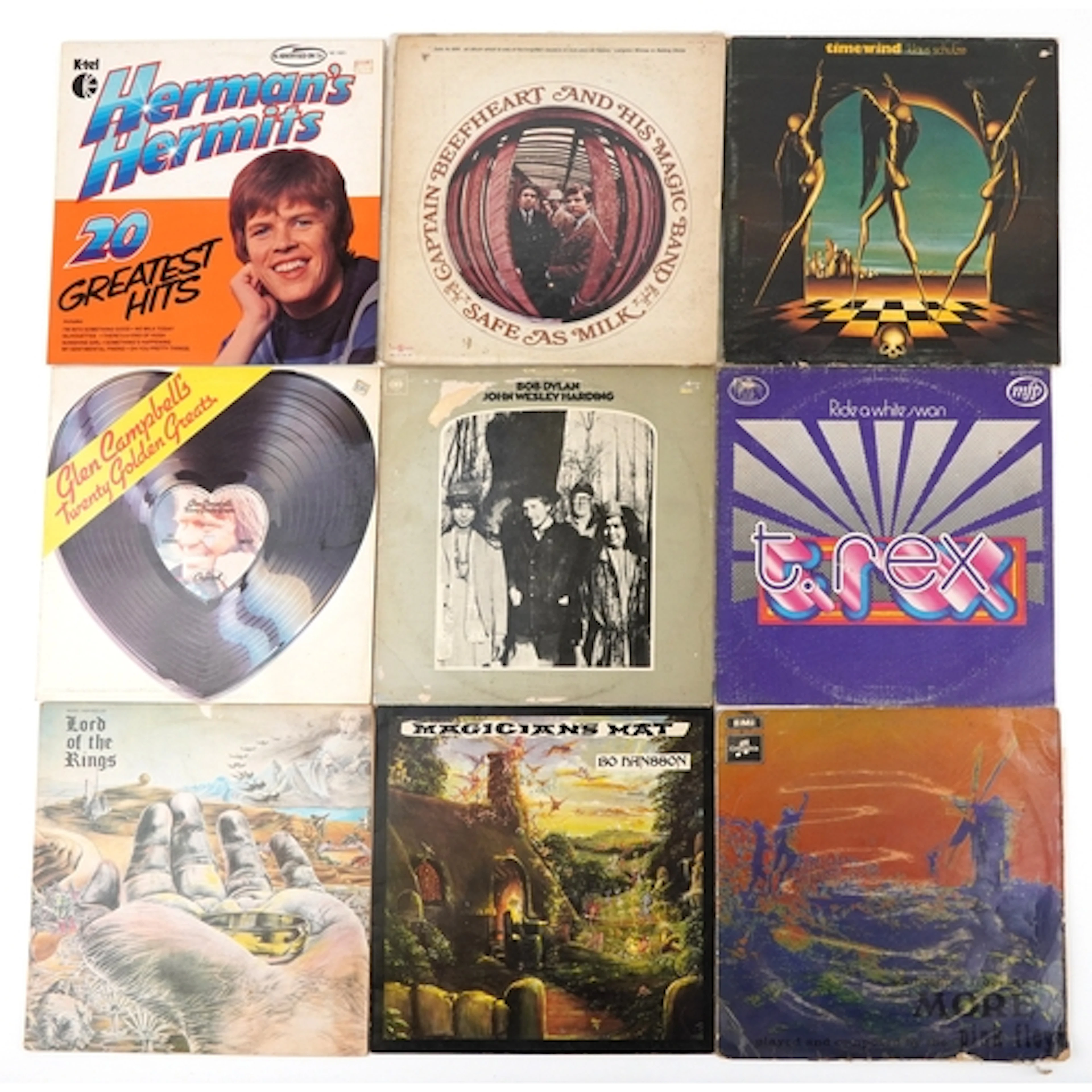 Collection of vinyl LP records including Lord of the Rings, ...