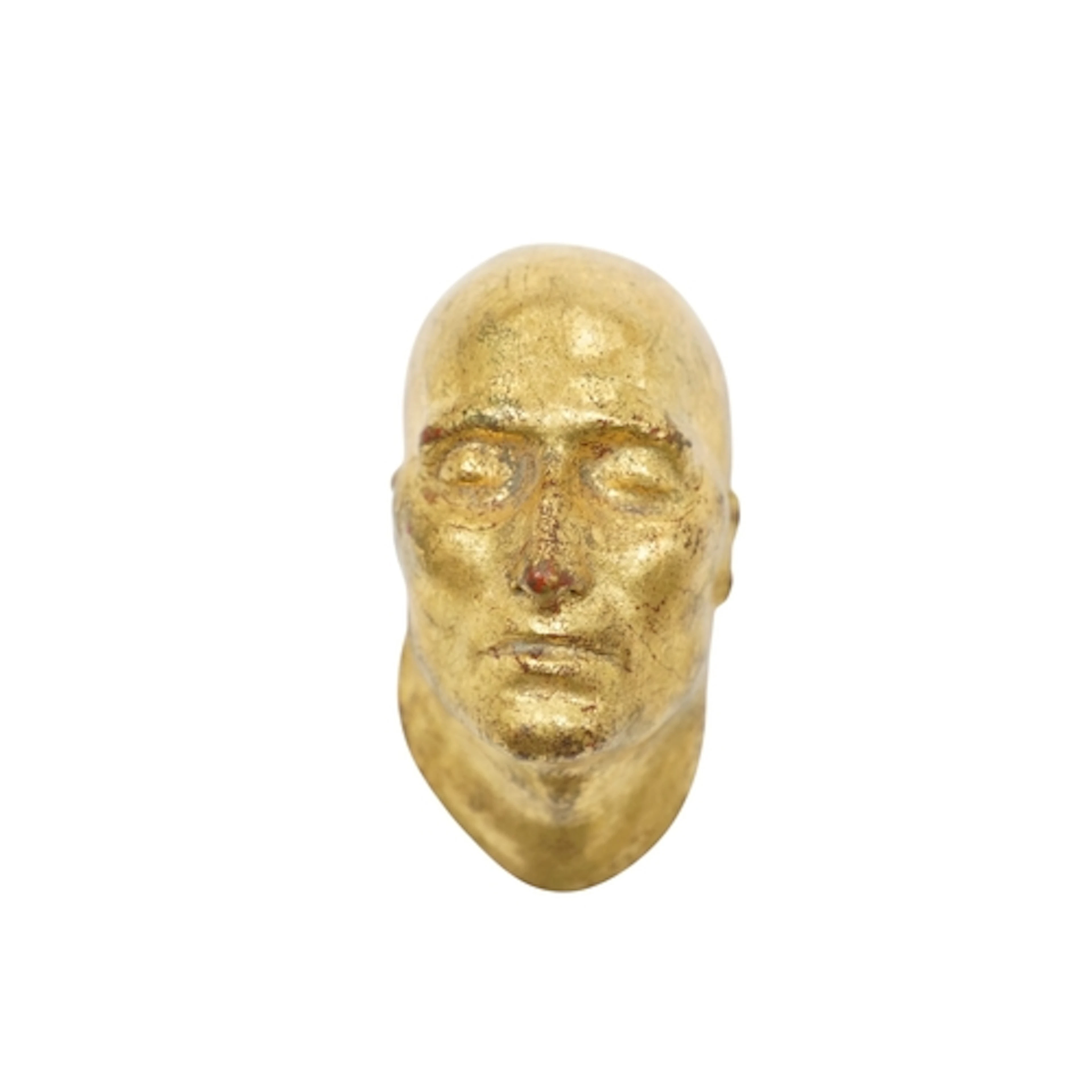 A gilt model of Napoleon's death mask, bears signature Richa...