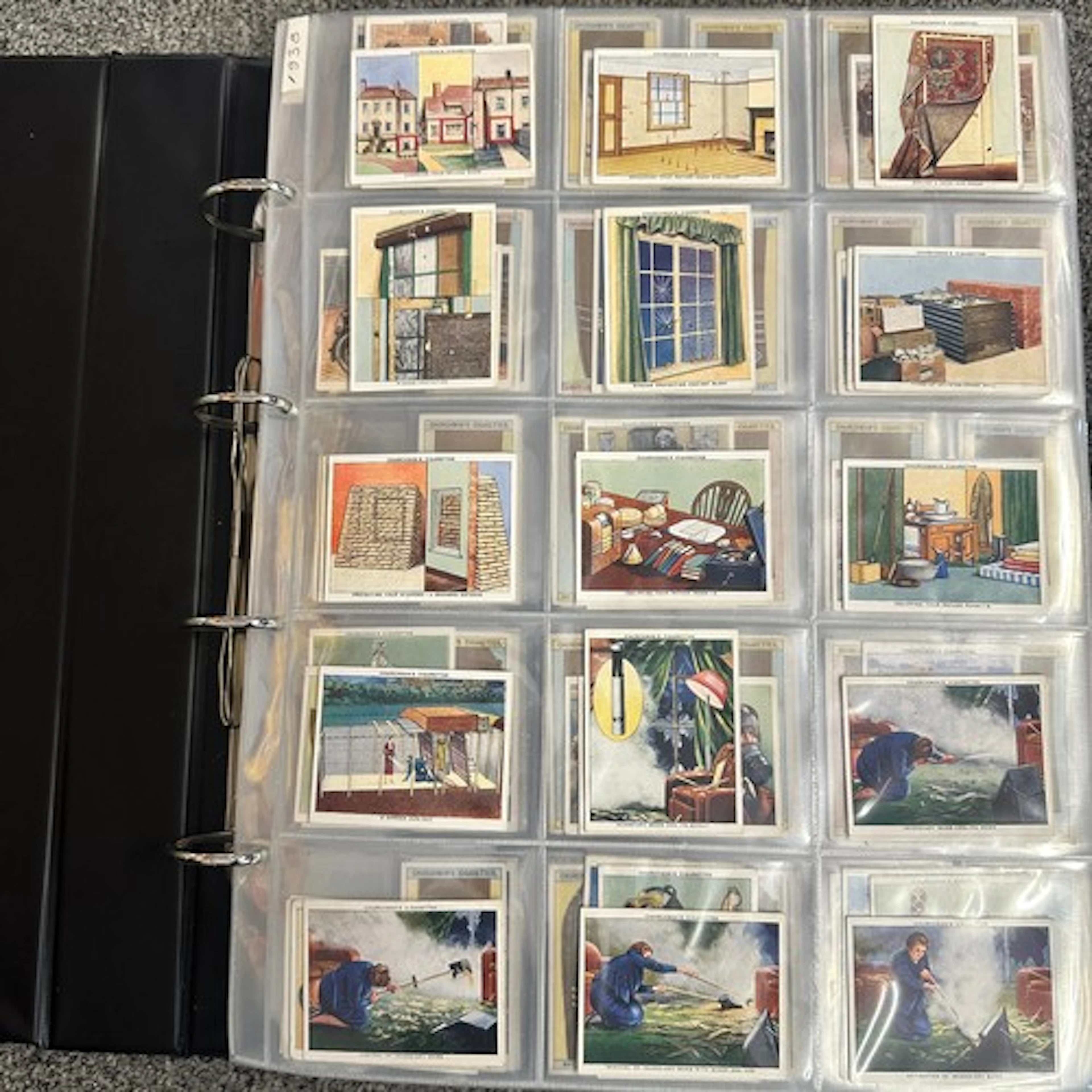 Churchman's cigarette cards, complete sets in an album, in v...
