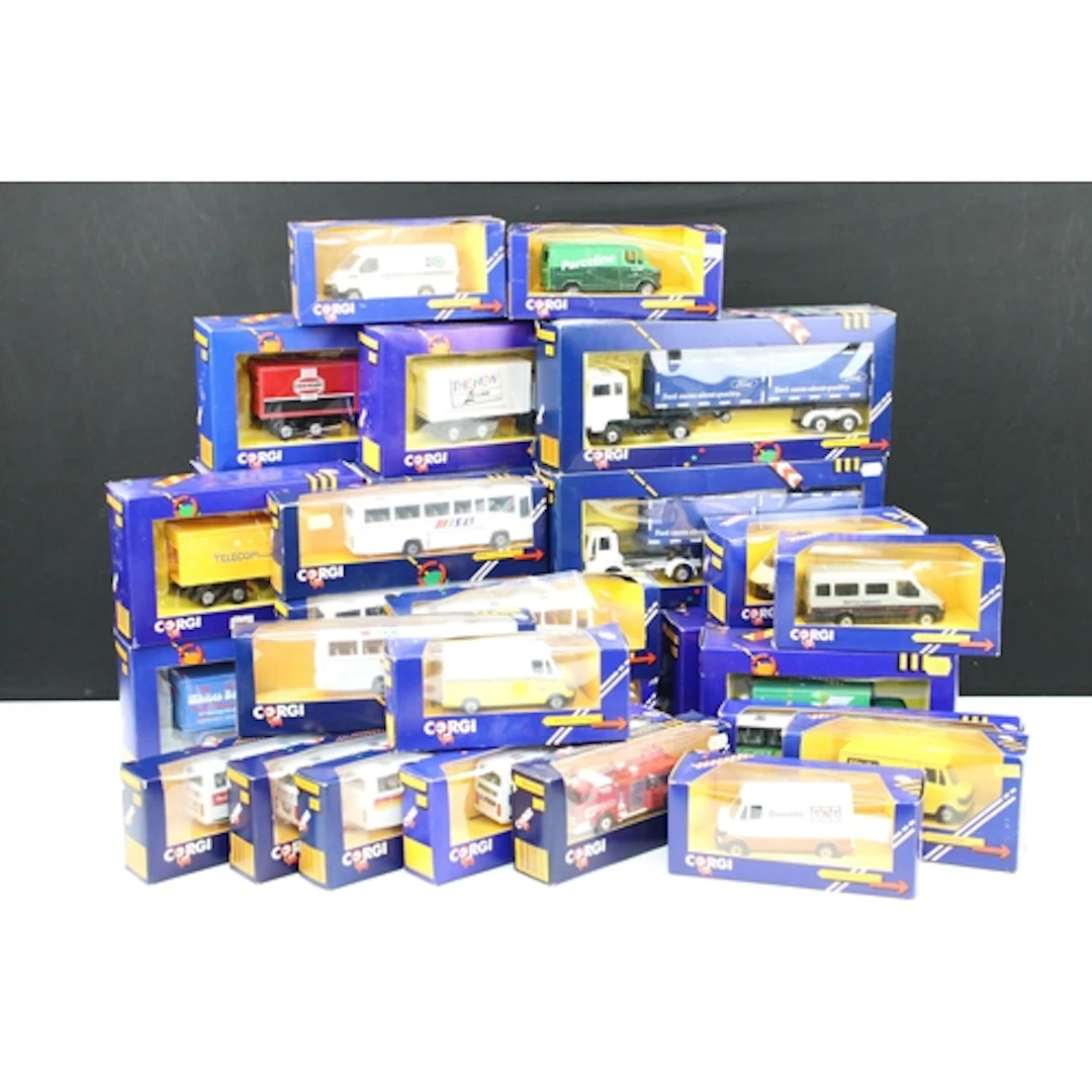 33 Boxed Corgi diecast models to include 3 x 1191 Ford Artic...