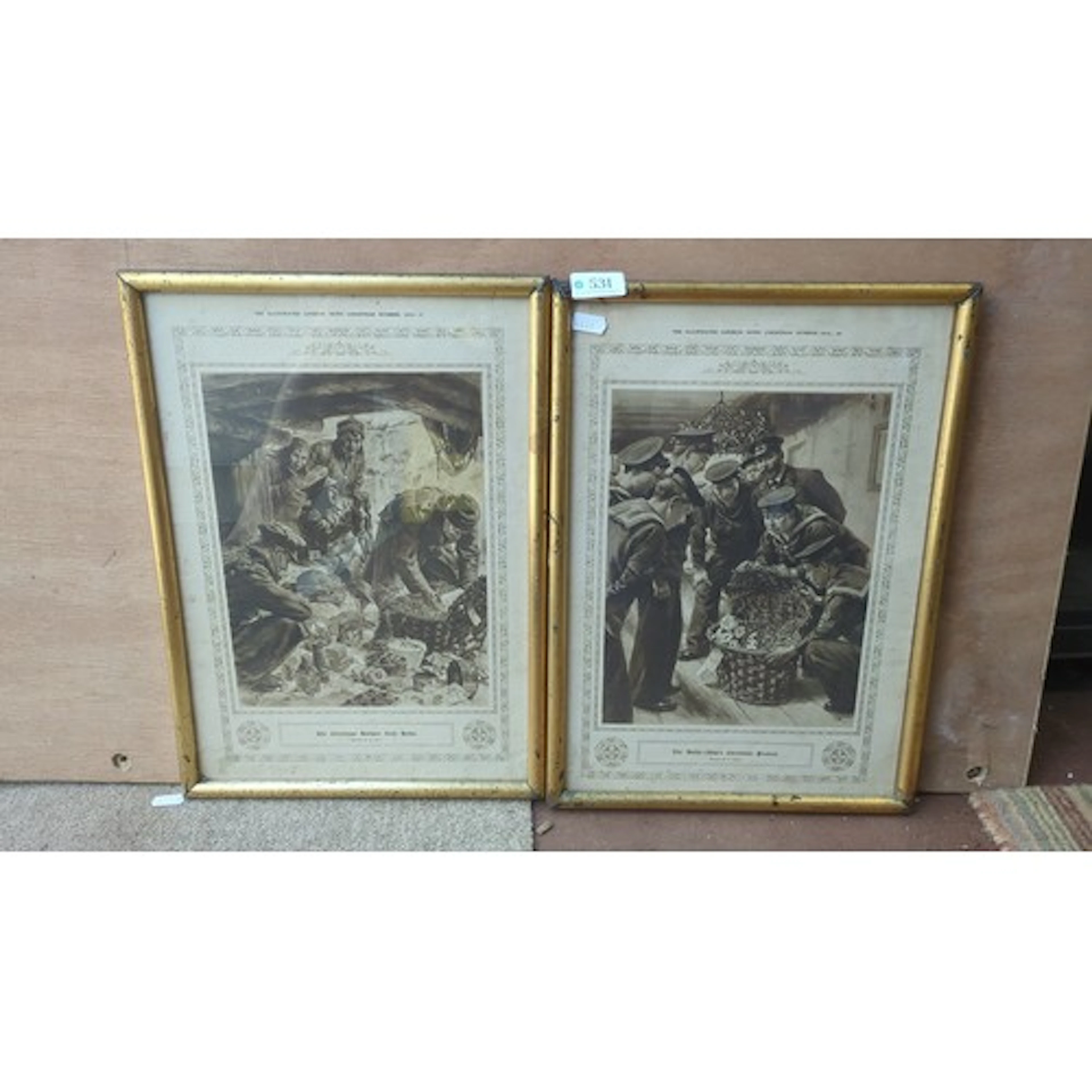 A pair of framed The Illustrated London News Christmas Numbe...