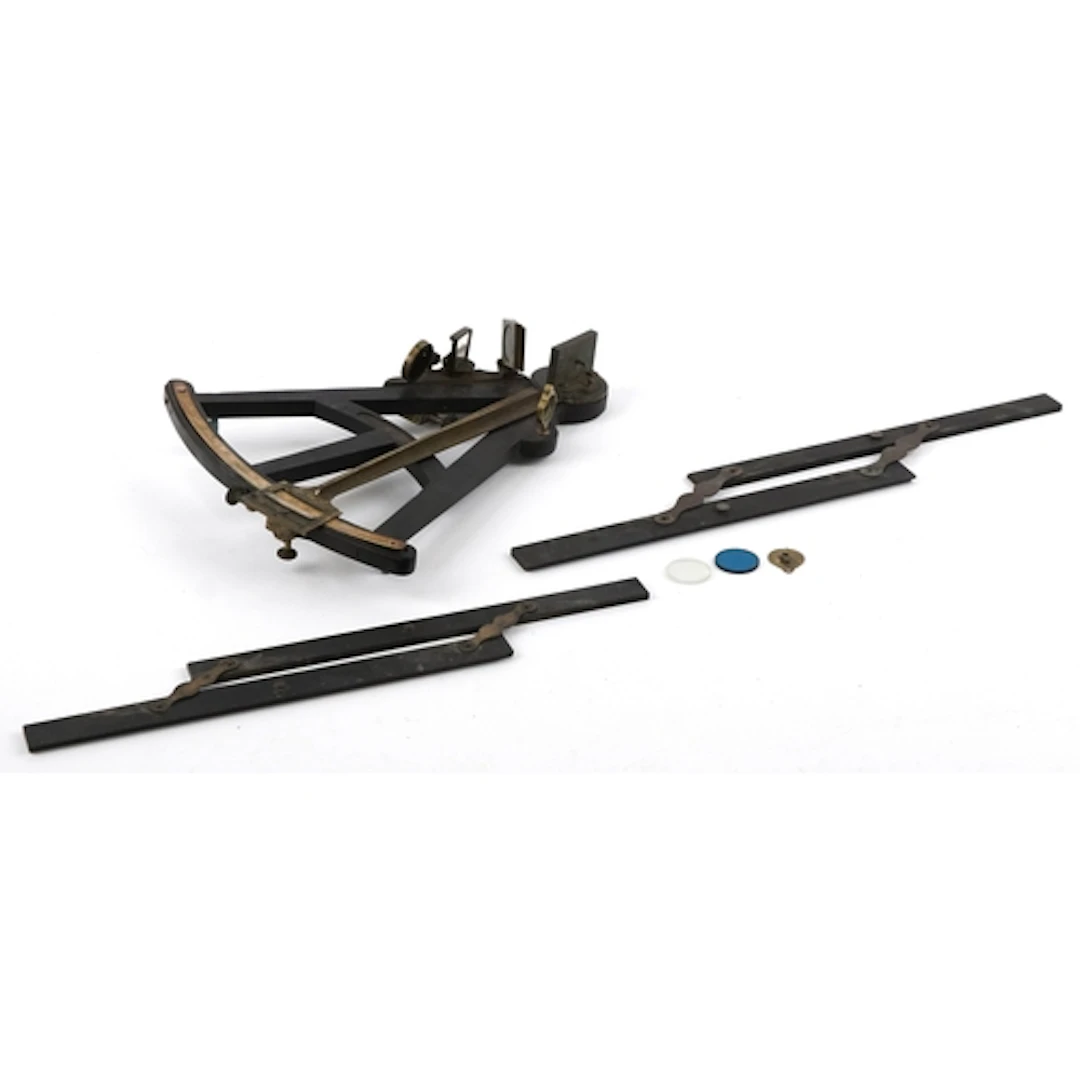 Early 19th century Gilbert & Sons of London ebony and brass ...
