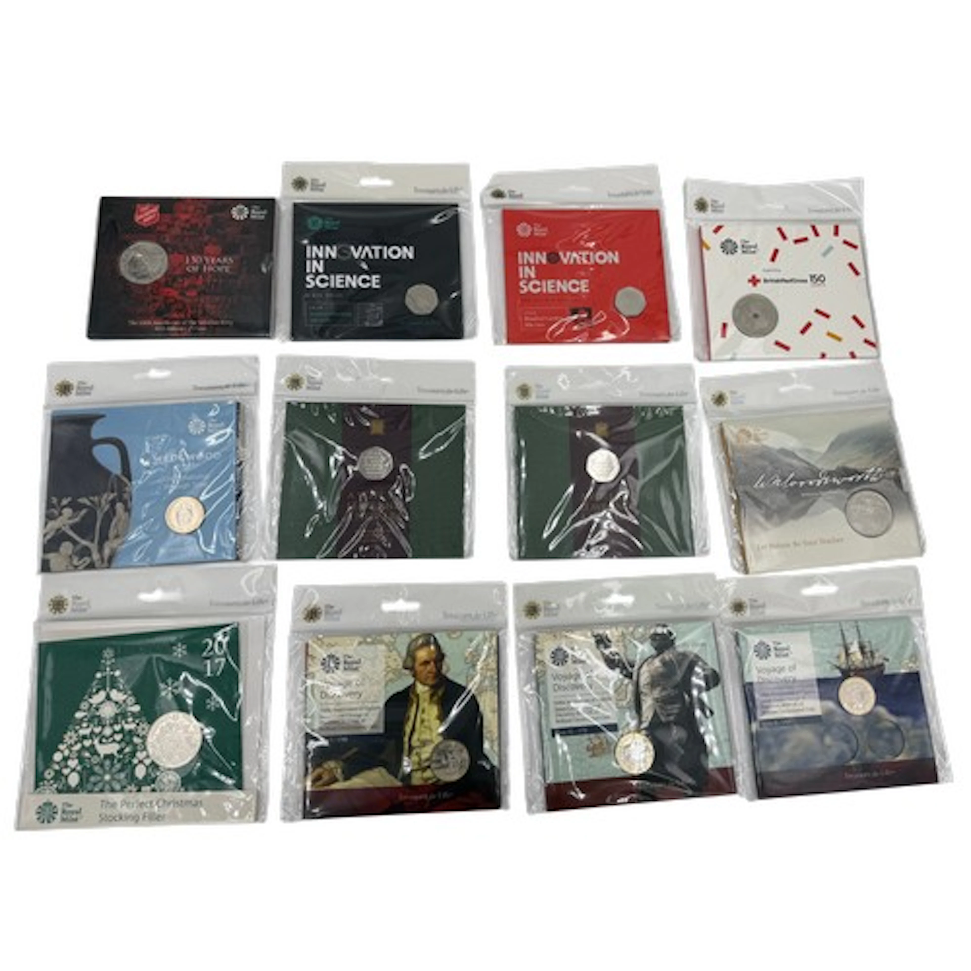 Royal Mint Treasure for Life, various to include Innovation ...