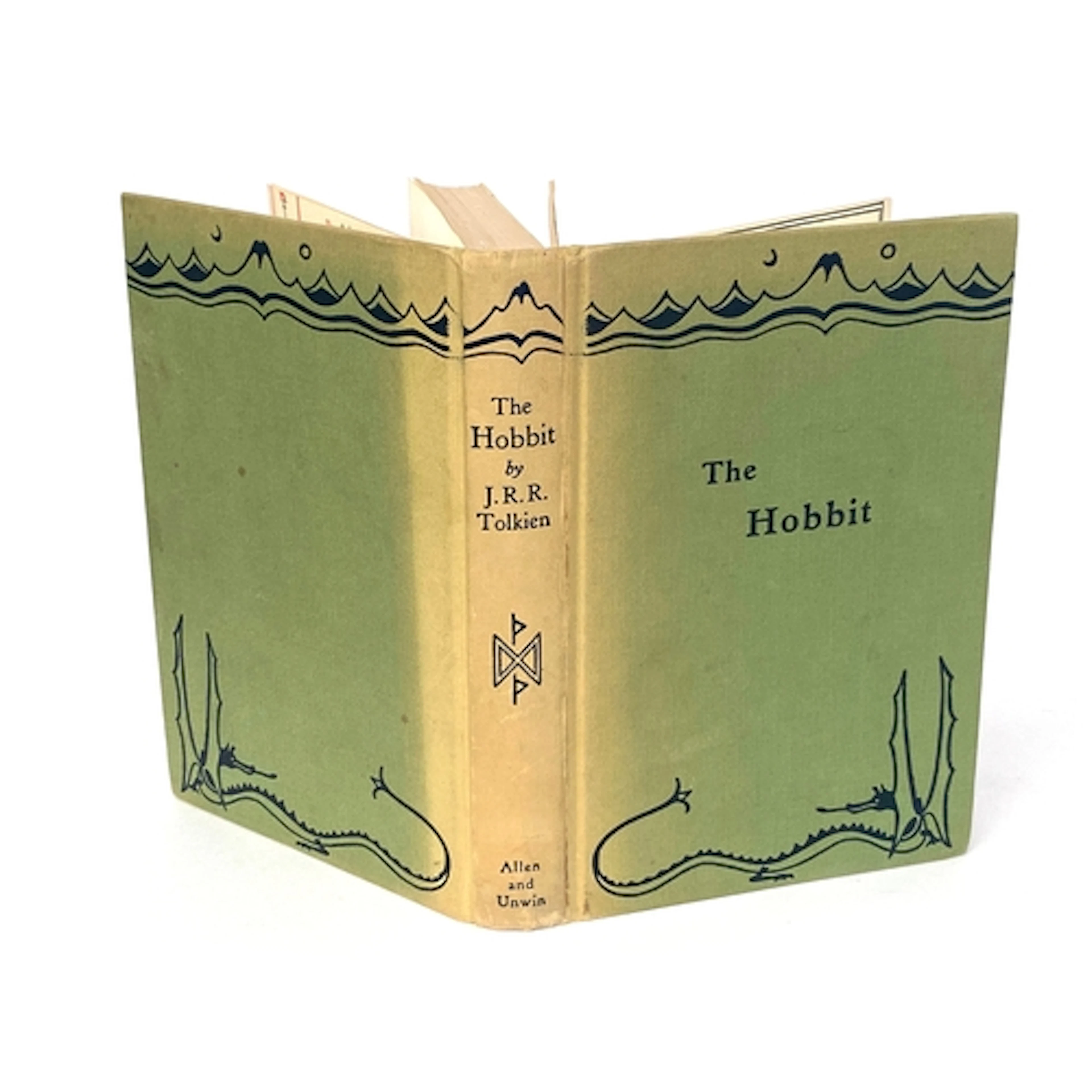 TOLKIEN. J.R.R., 'The Hobbit', no jacket. 3rd ed. 6th imp., ...