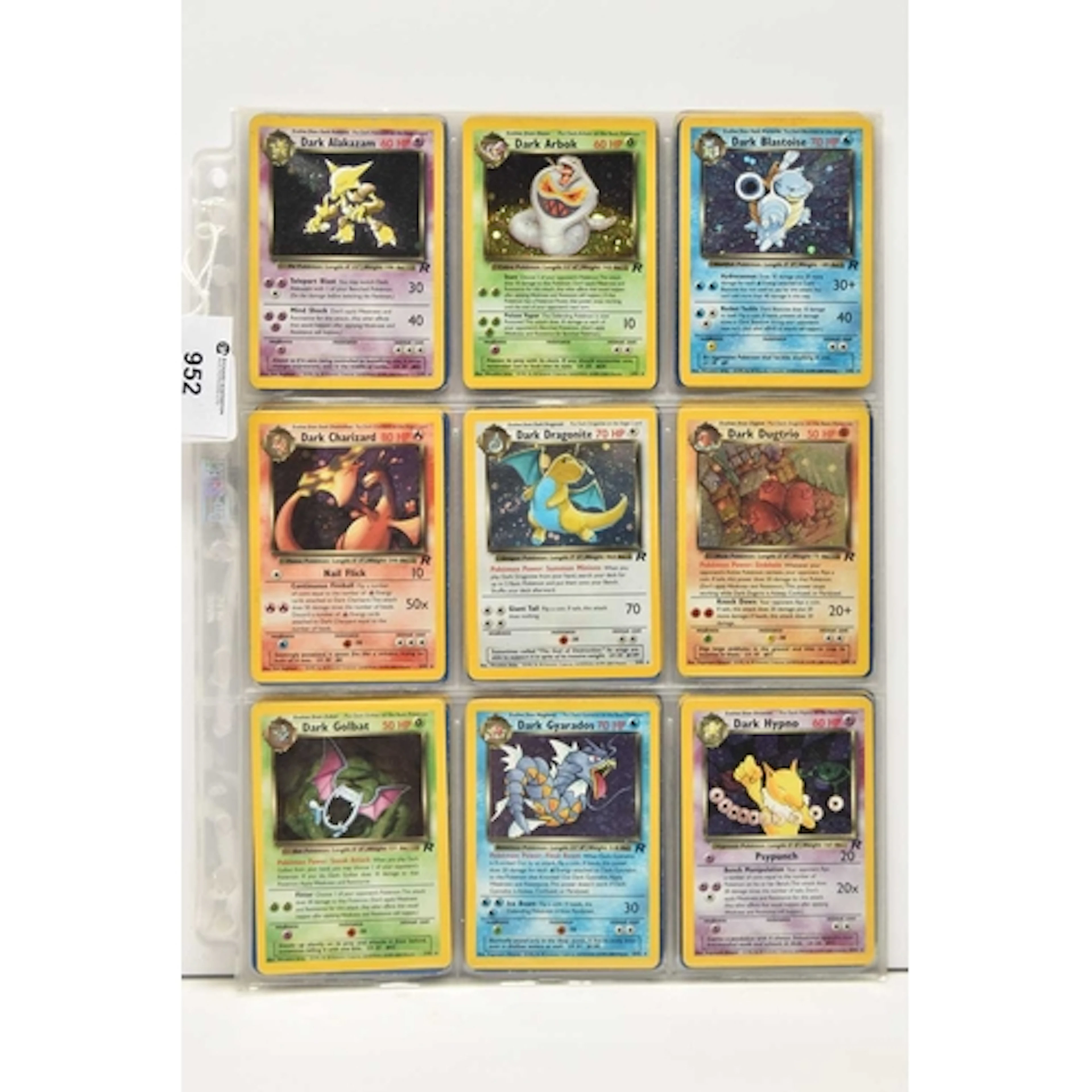 NEAR COMPLETE POKEMON TEAM ROCKET SET, only missing Dark Rai...