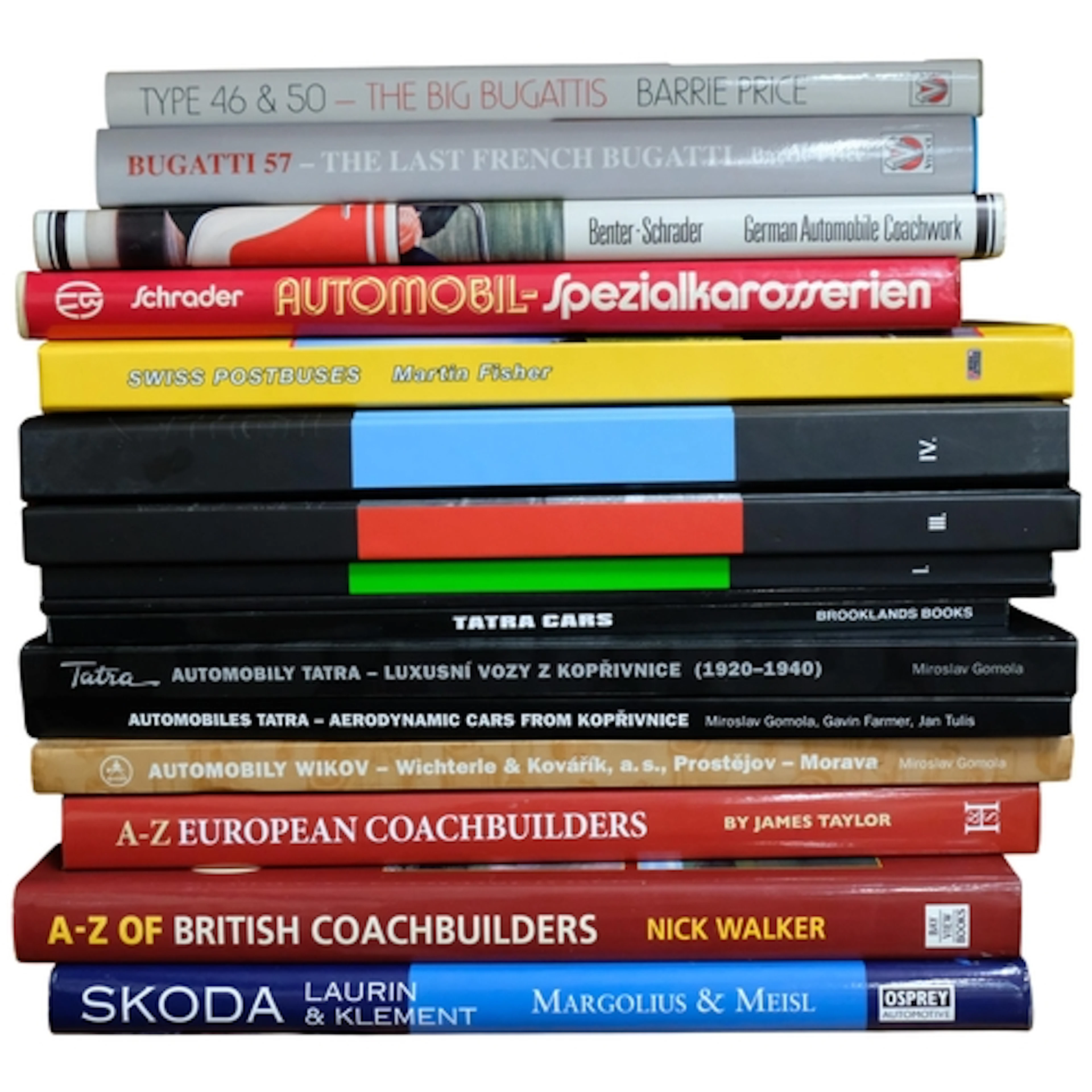 Books about Bugattis, Martin Fisher - "Swiss Post Buses", co...
