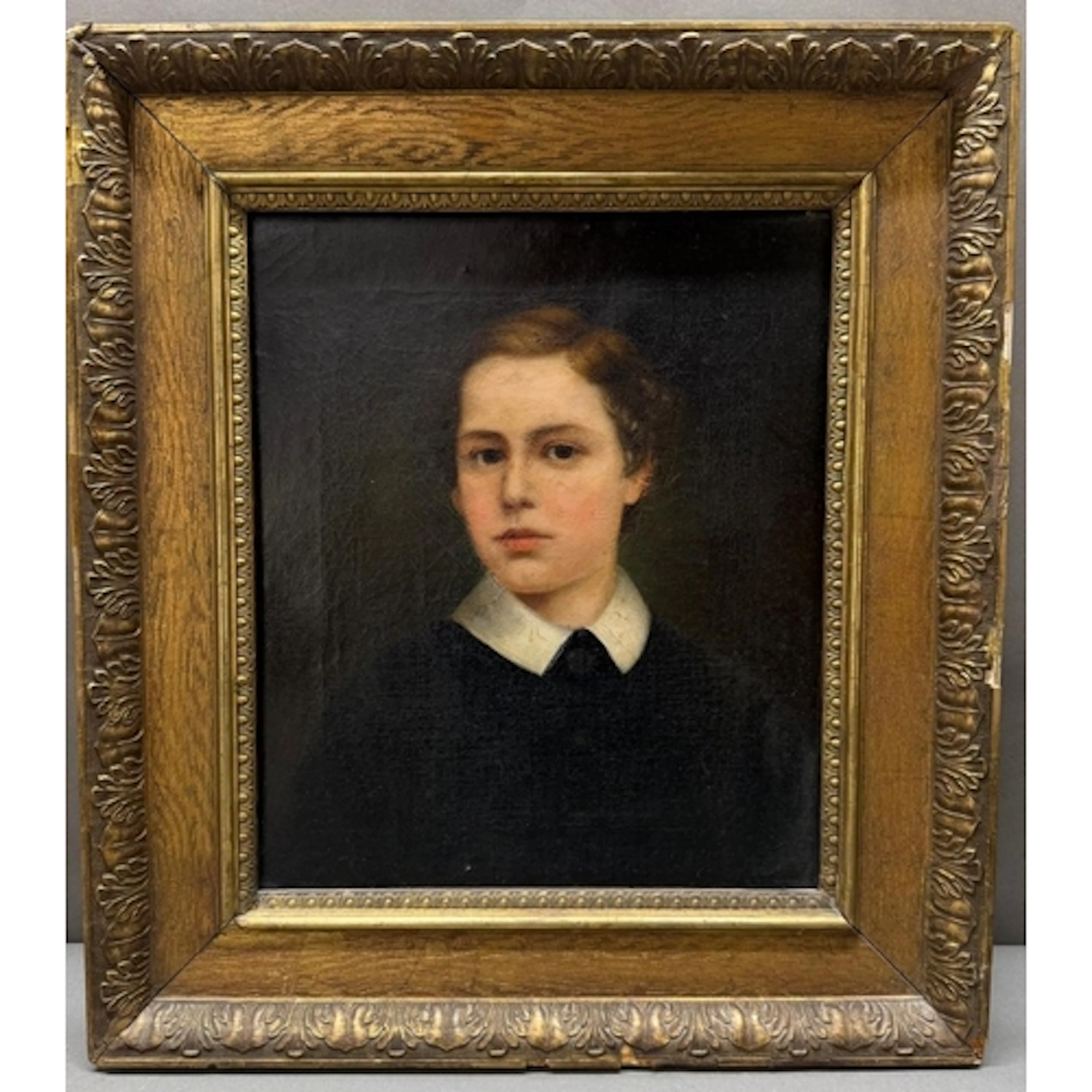 Oil on canvas. Portrait of George Korg aged nine years old. ...