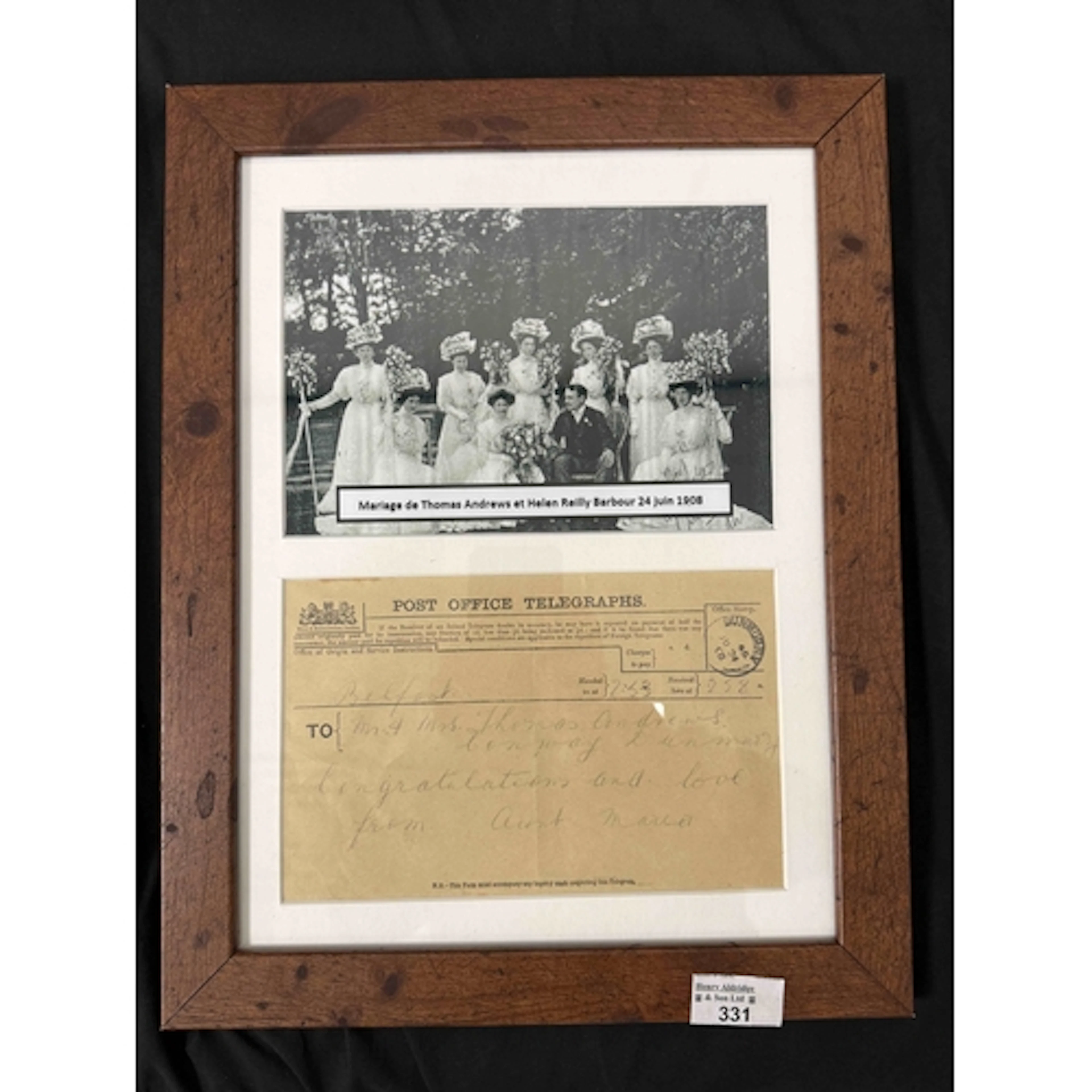 R.M.S. Titanic: R.M.S. Titanic: Post Office Telegram for th...