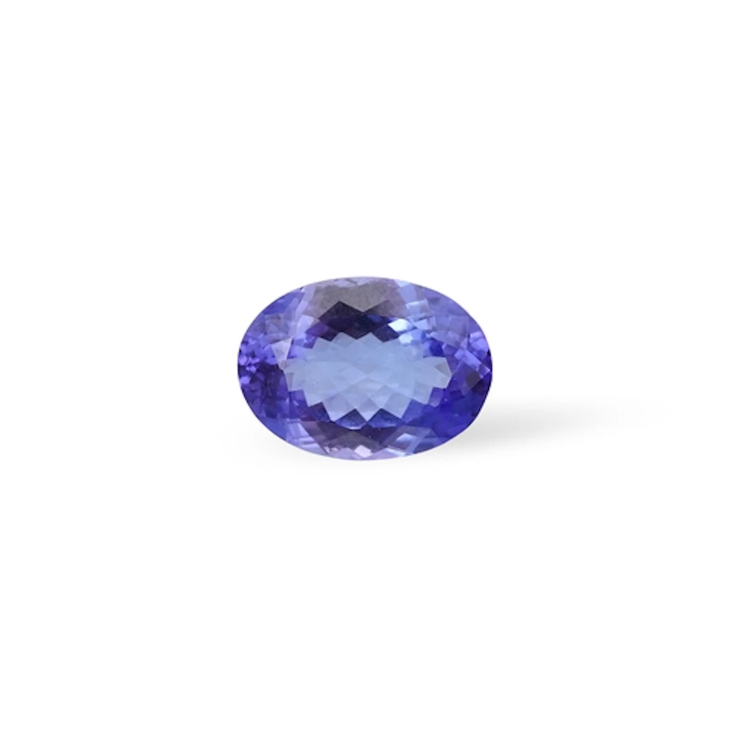An unmounted tanzanite, the oval tanzanite measuring approxi...