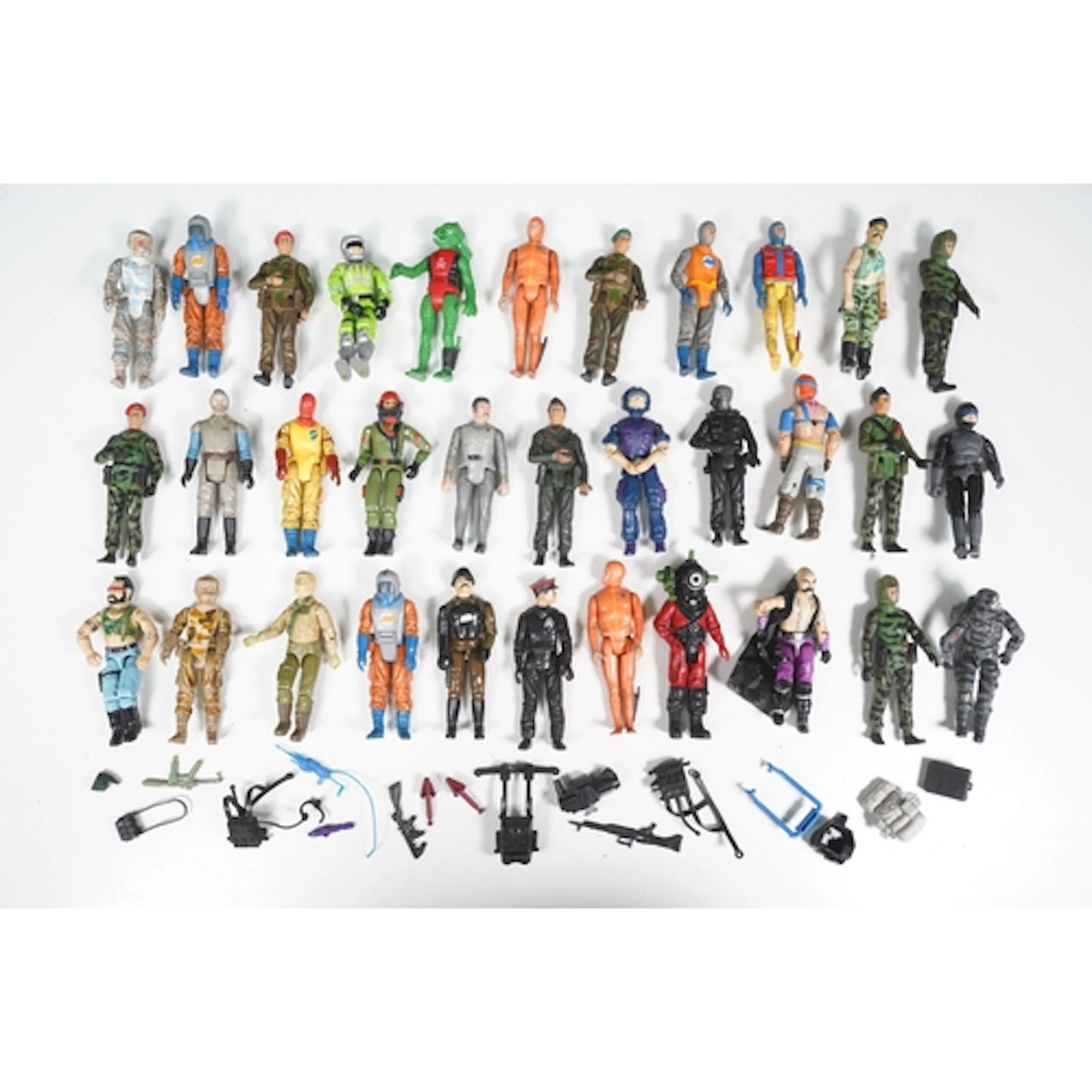 Collection of 33 1980s / 1990s action figures to include Pal...