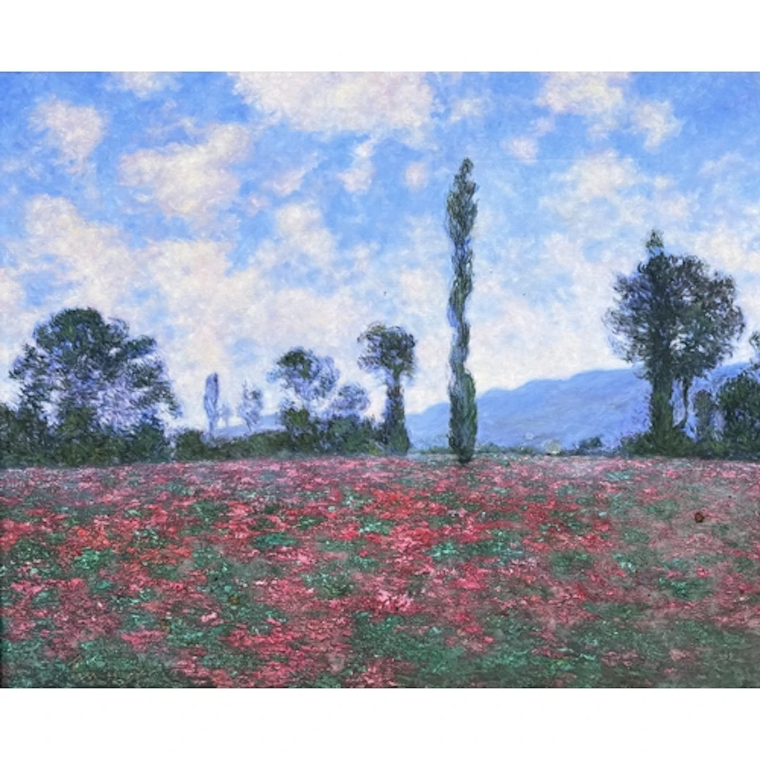 20TH CENTURY BRITISH SCHOOL: POPPY FIELD Oil on canvas. Sign...
