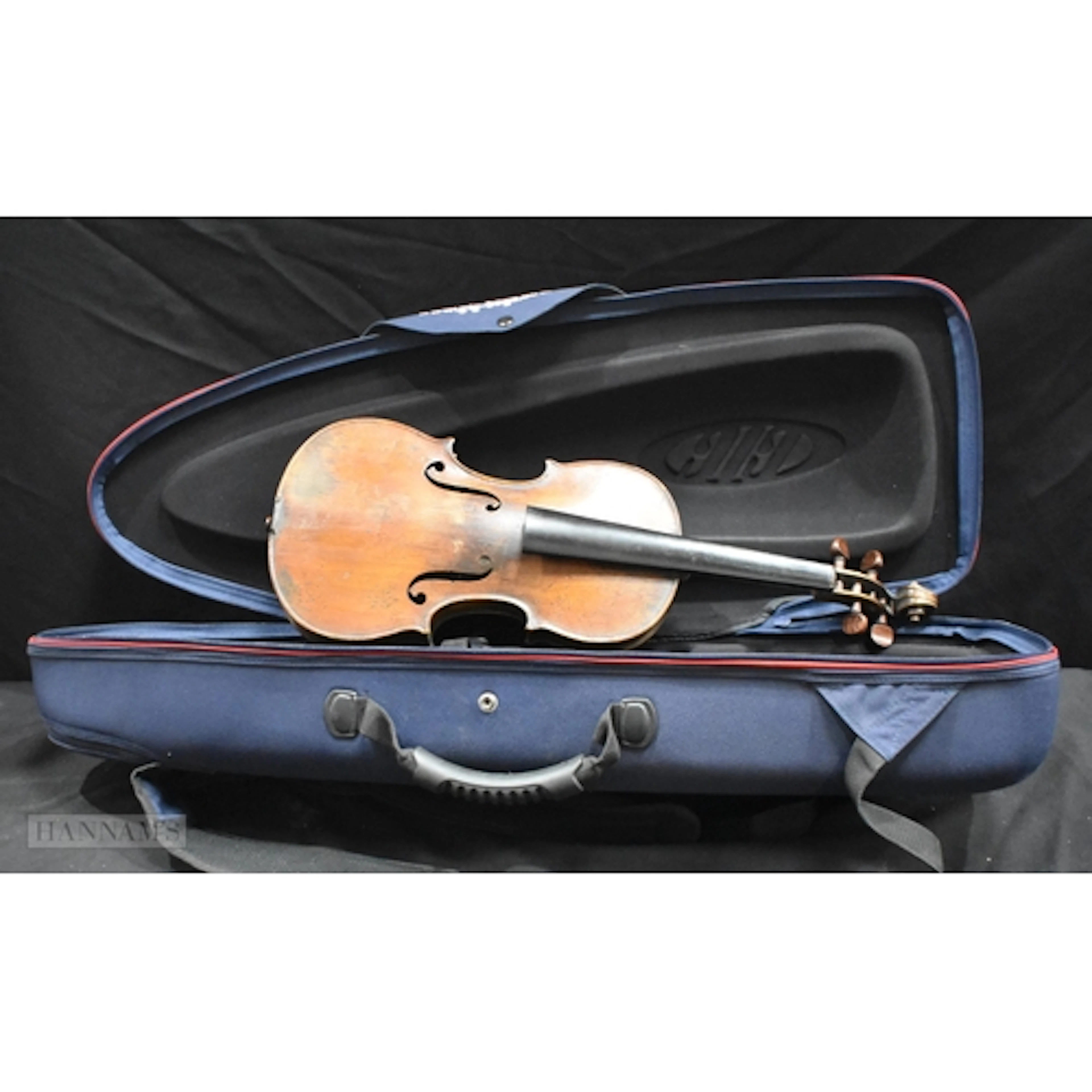 A 19th Century Caussin School one piece back violin. Indisti...