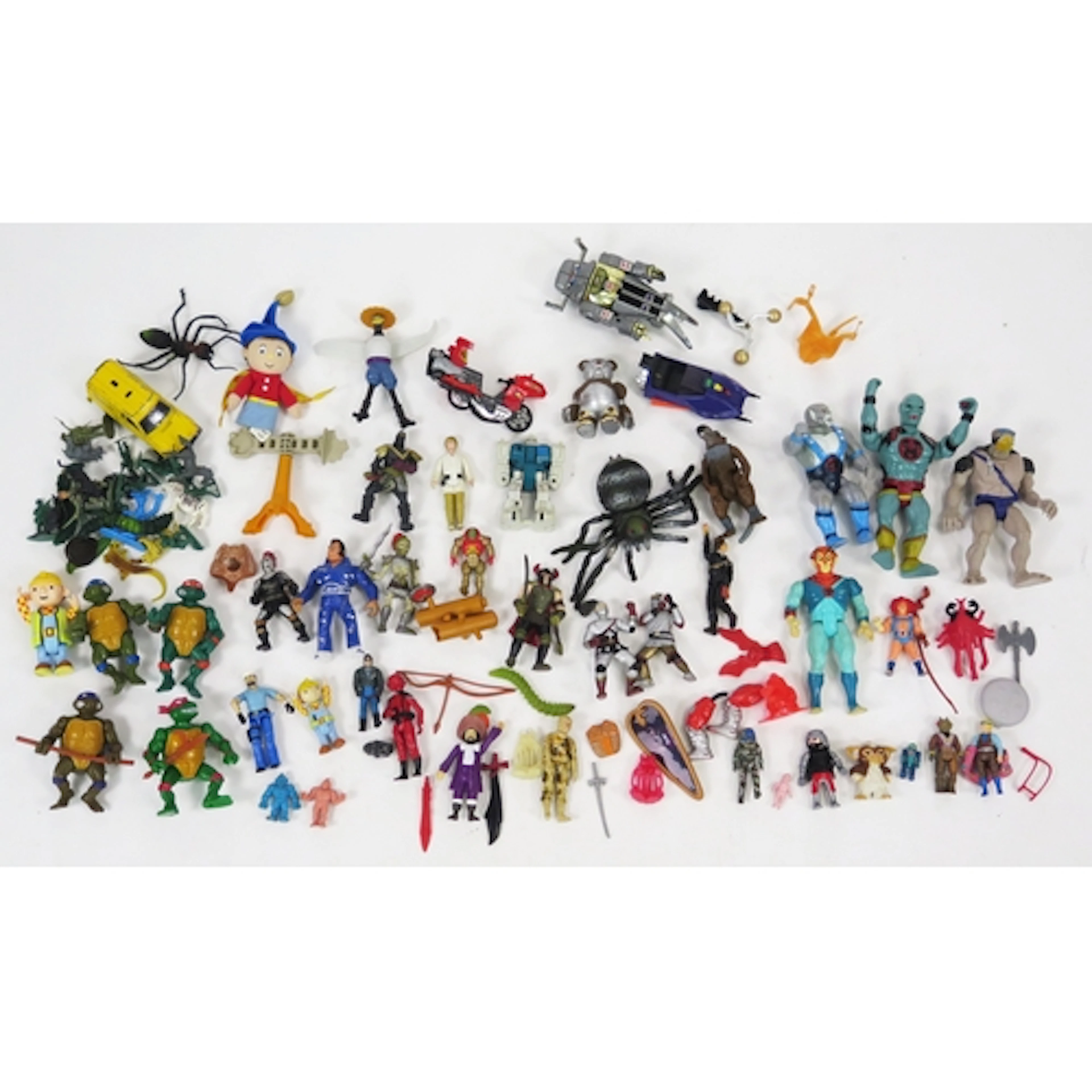 Vintage Action Figures Collection including LJN Toys Thunder...