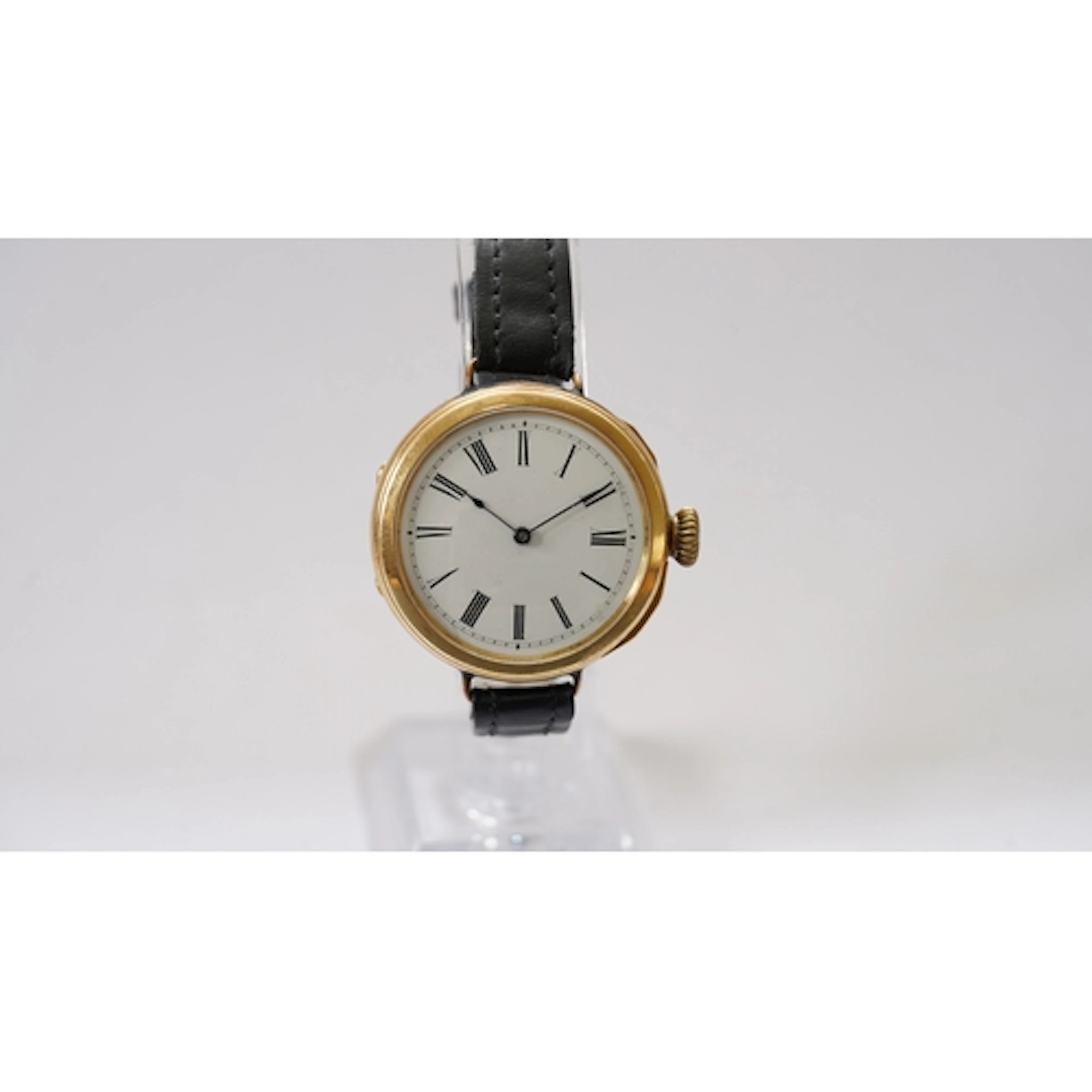 Gentleman's Am Watch Company, Waltham, Mass, wristwatch conv...