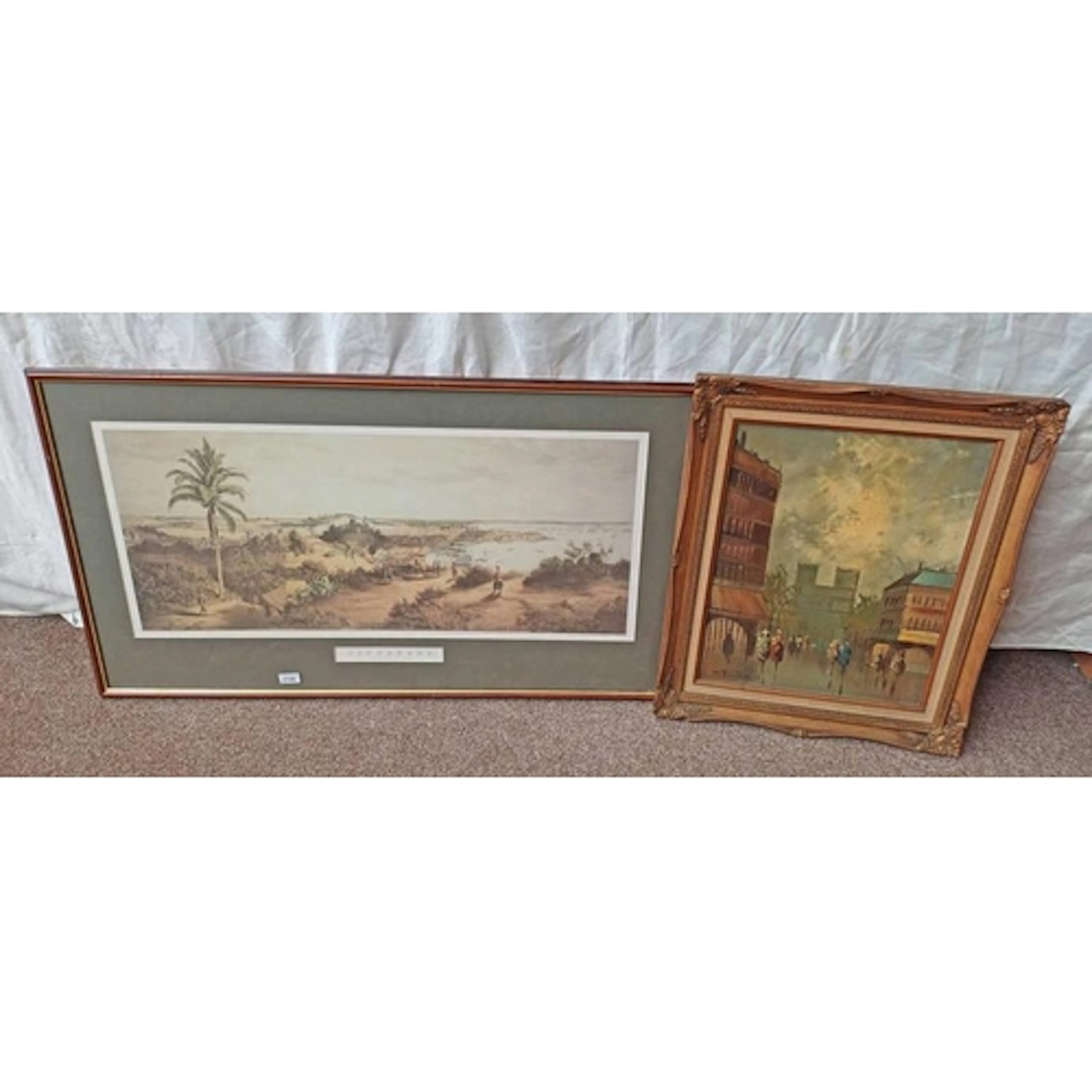 FRAMED PRINT OF SINGAPORE, AFTER THE PRINT BY PERCY CARPENTE...