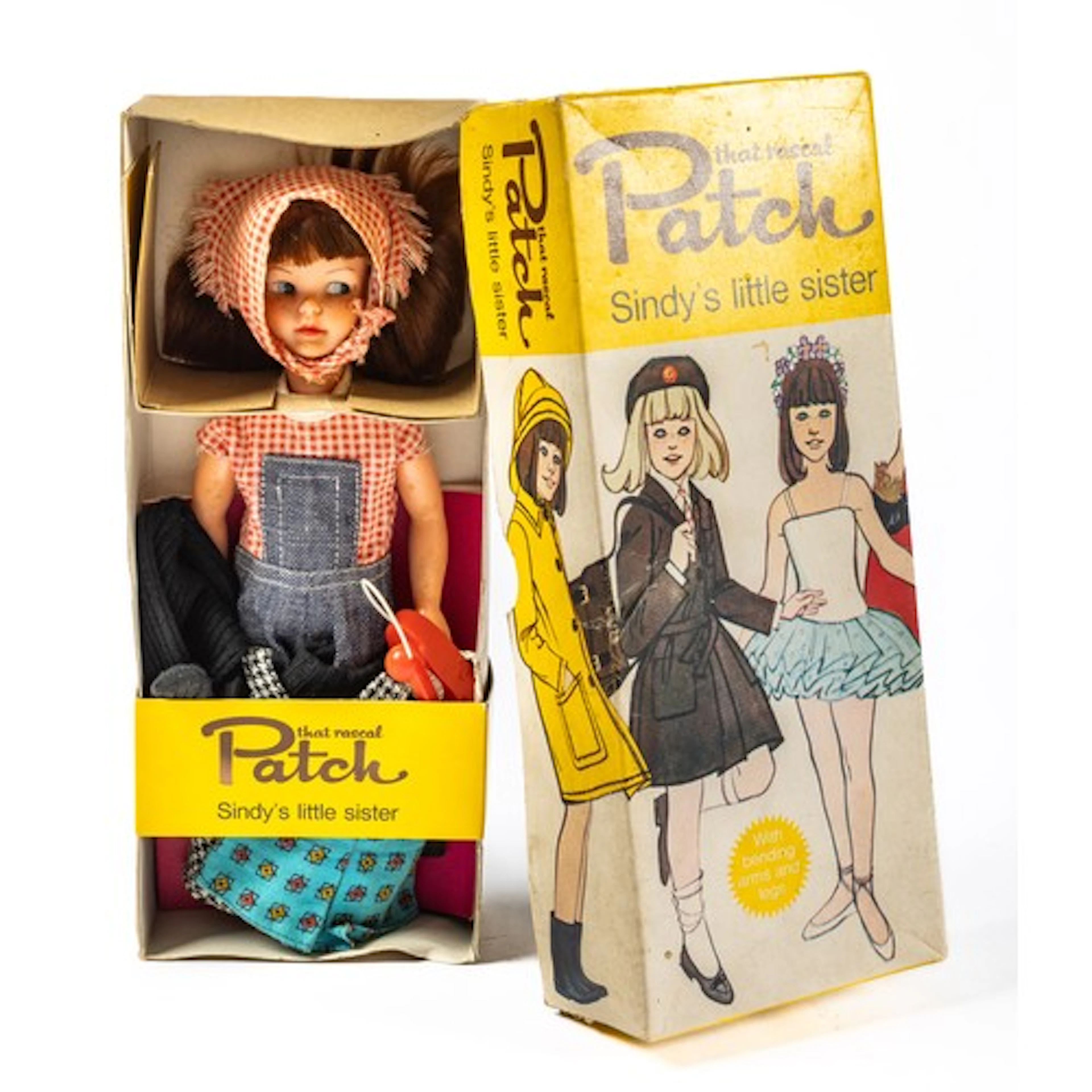 A boxed Pedigree Dolls "That Rascal Patch", Sindy's little s...