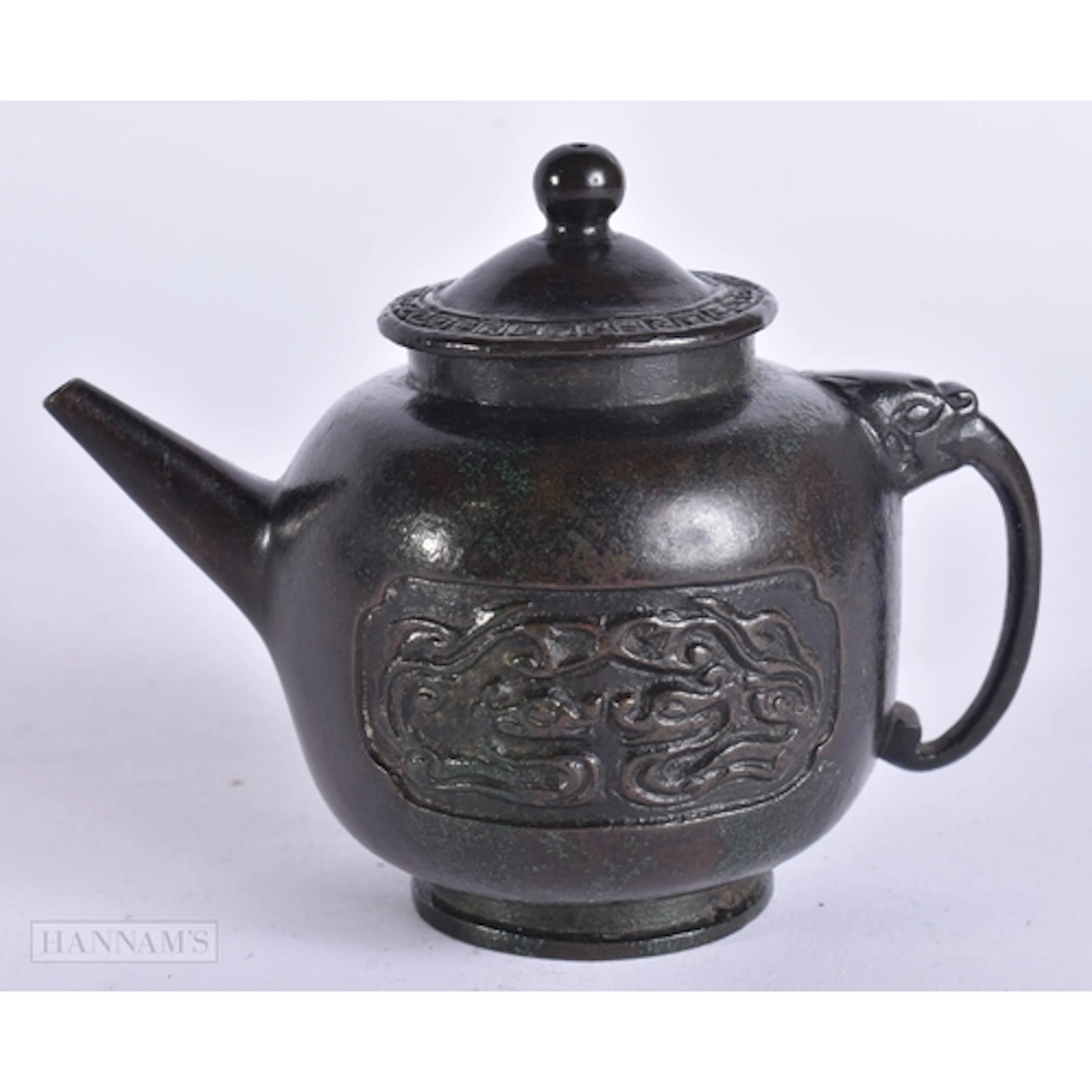 A CHINESE QING DYNASTY BRONZE SCHOLARS WATER DROPPER formed ...