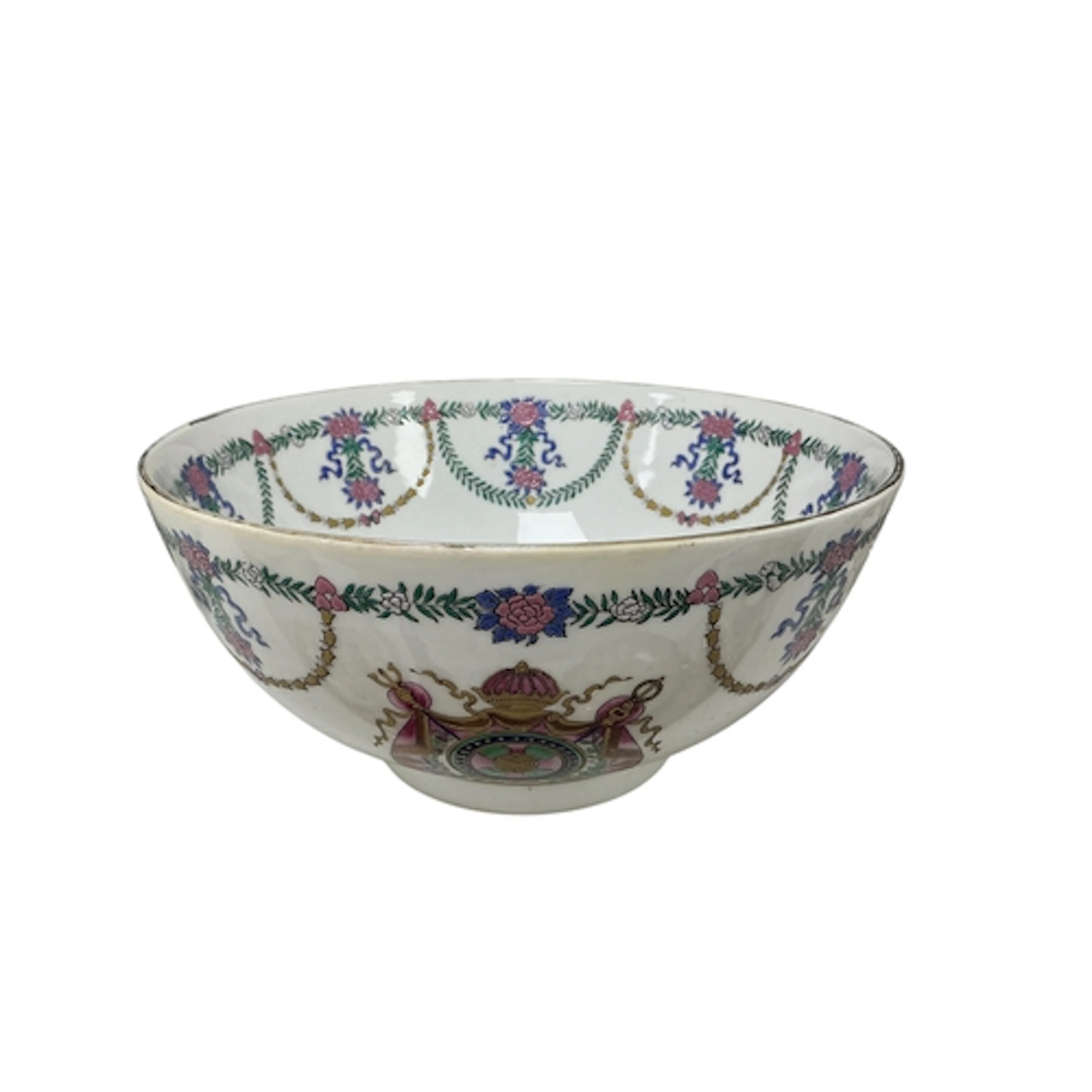 A Samson famille rose bowl commemorating the 50th Anniversar...