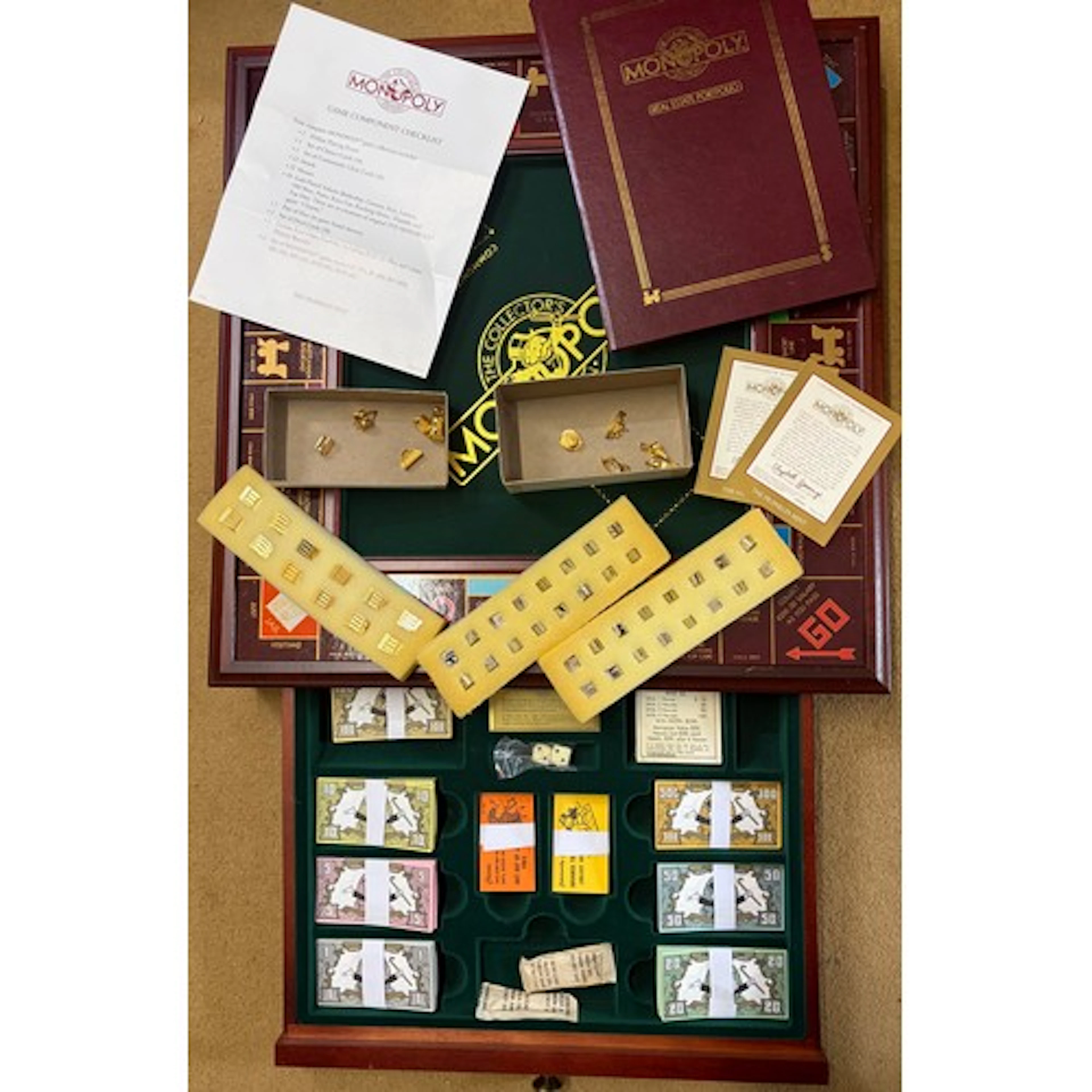 A 'Collectors Edition' Monopoly set by Franklin Mint, 1935-8...