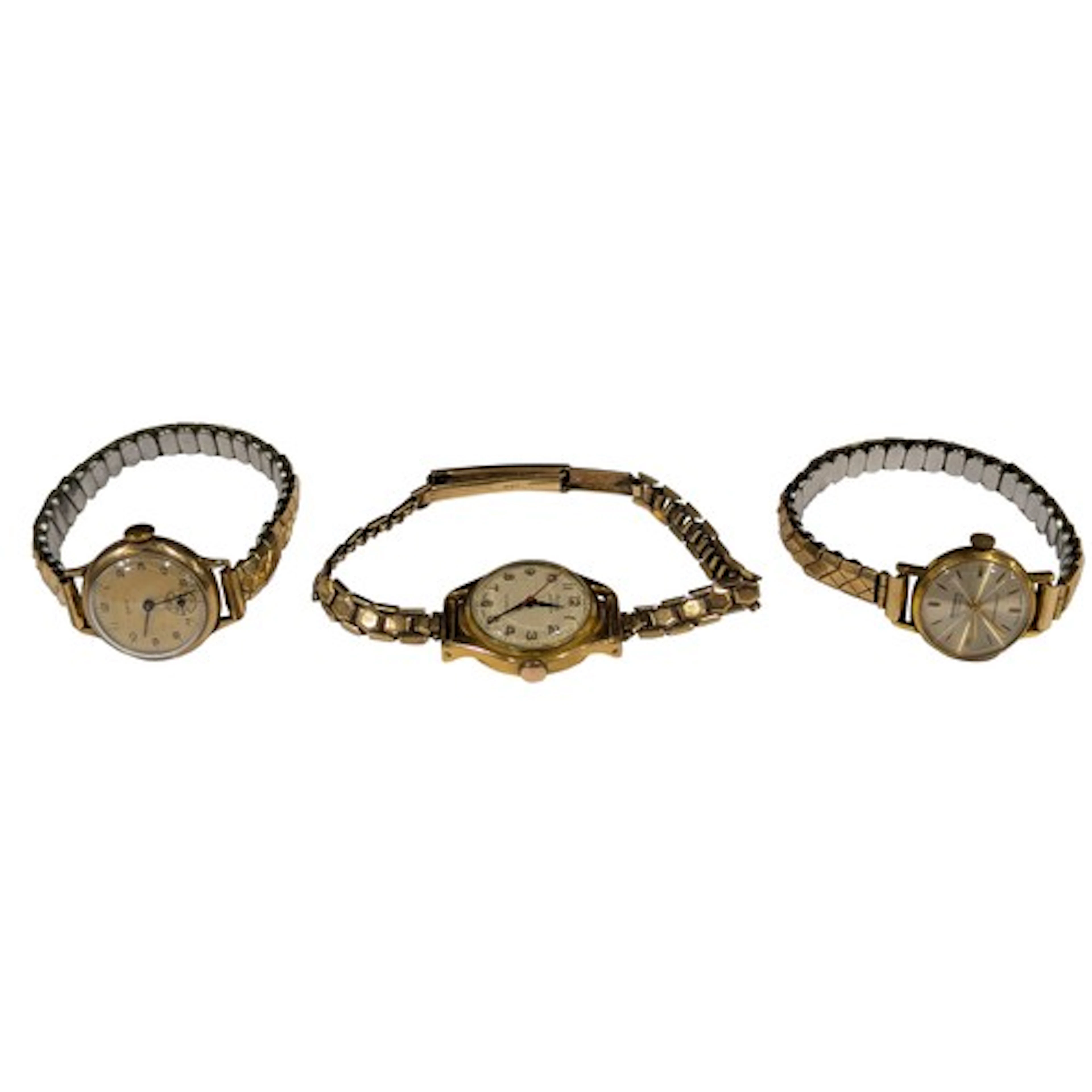 Watches - a Rone ladies gold plated cased wristwatch with me...
