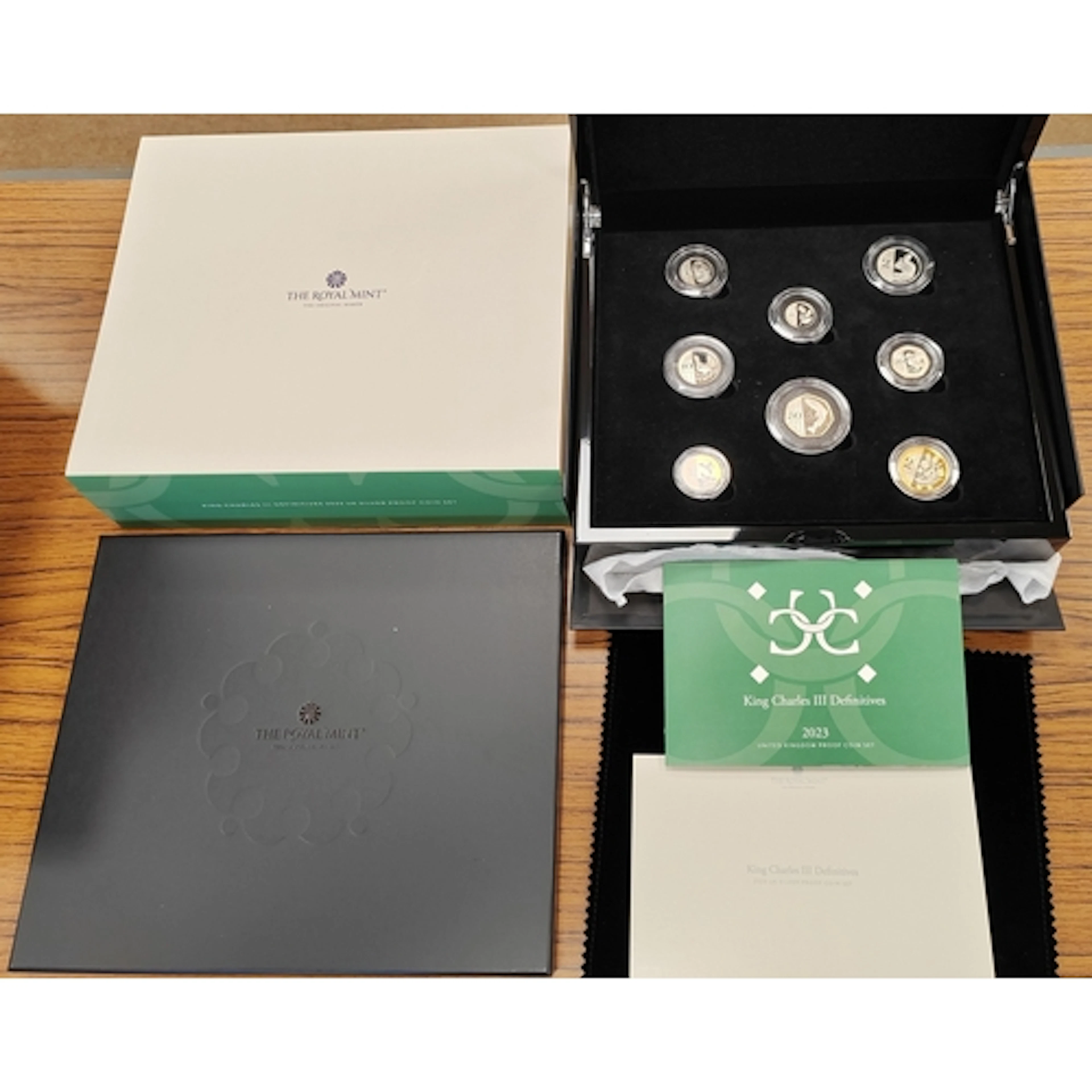 2023 King Charles III Definitive silver proof 8 coin set FDC...