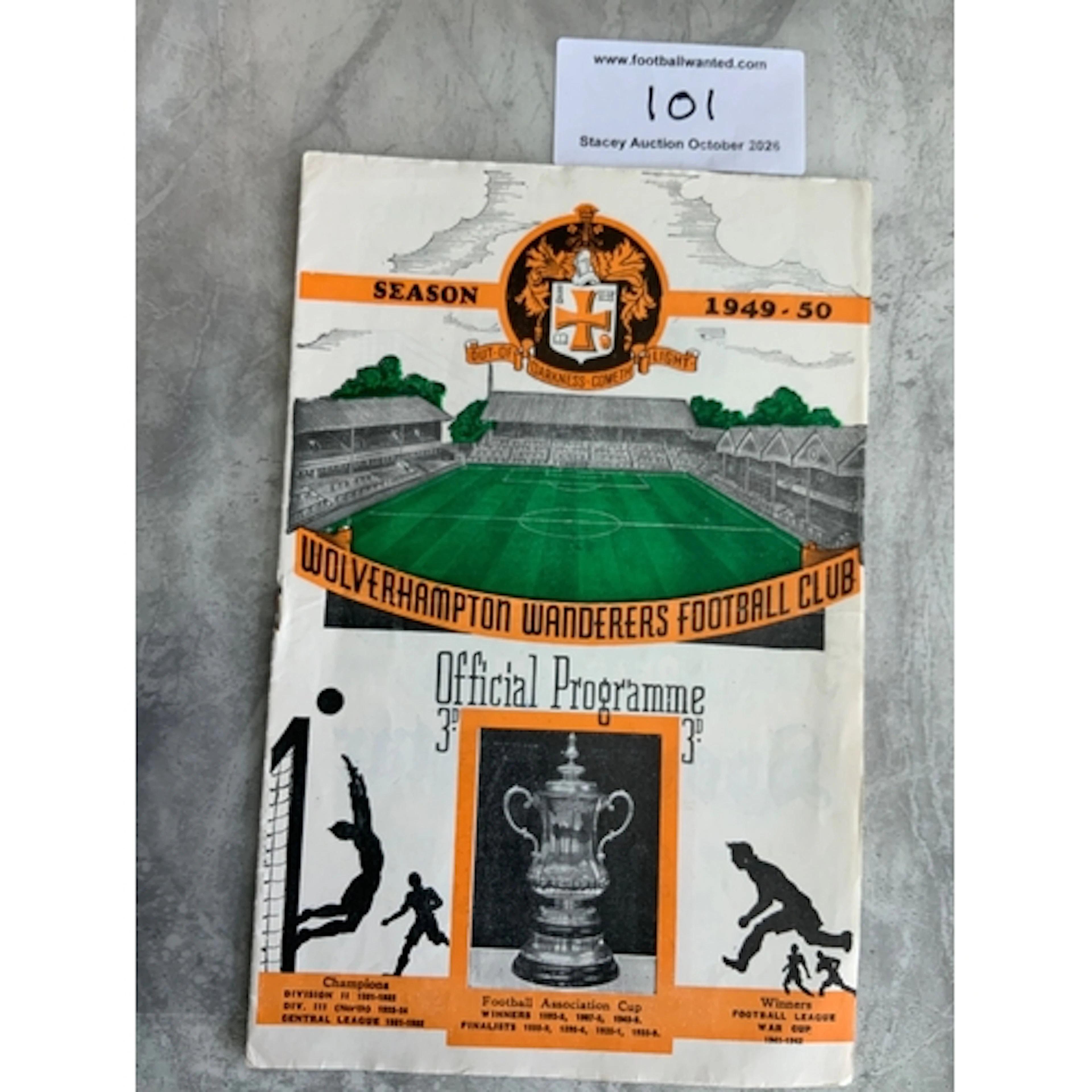 49/50 Football League v Ireland League Football Programme: E...