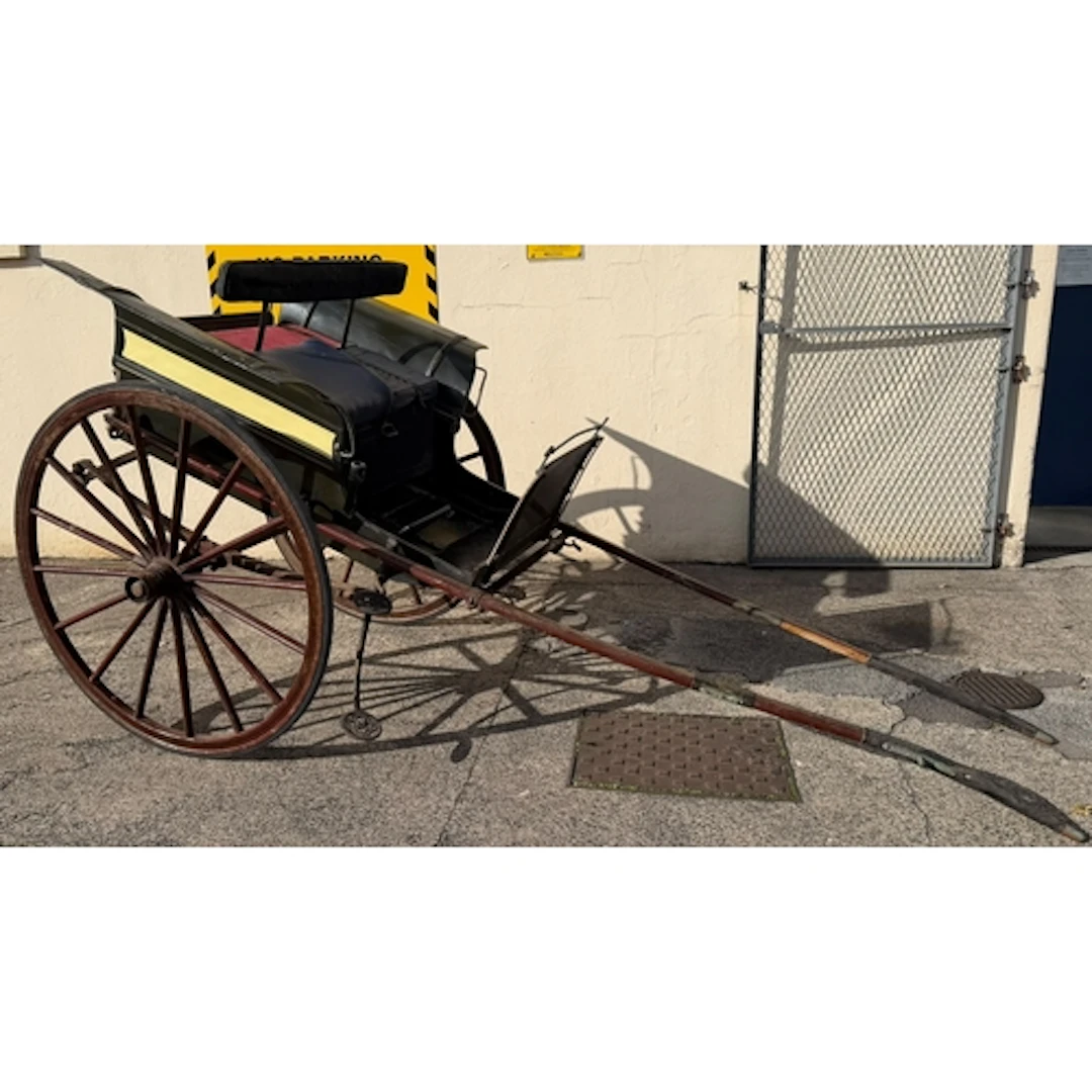 Horse drawn vehicle - 19th century Welsh two wheeled side by...
