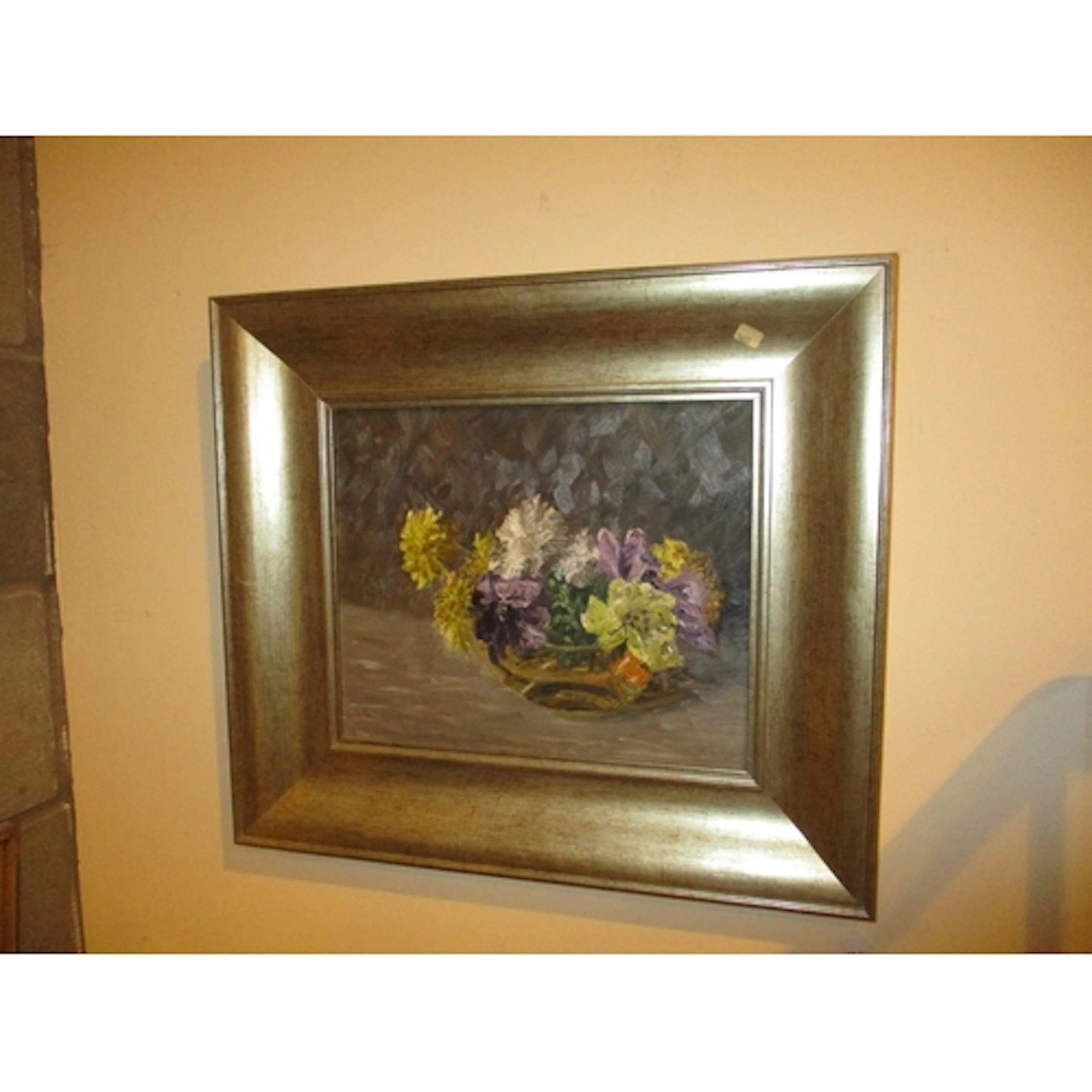 Jean Woodrow Whyte Smith, Oil on Board, Still Life of Flower...