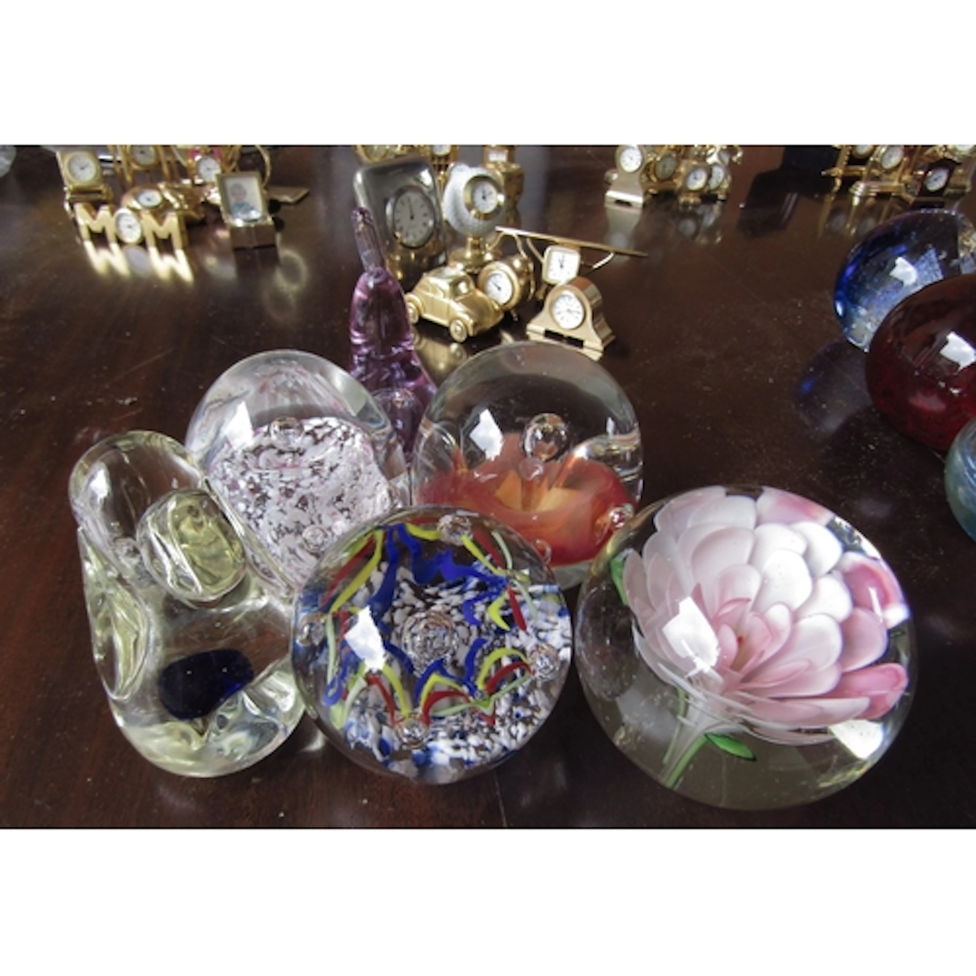 Collection of Six Vintage French Paperweights Good Original ...