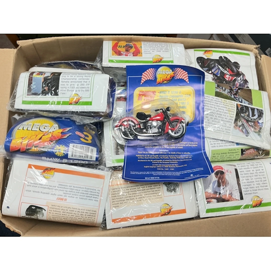 A Box Containing Maisto Mega Bike Collection approximately 4...