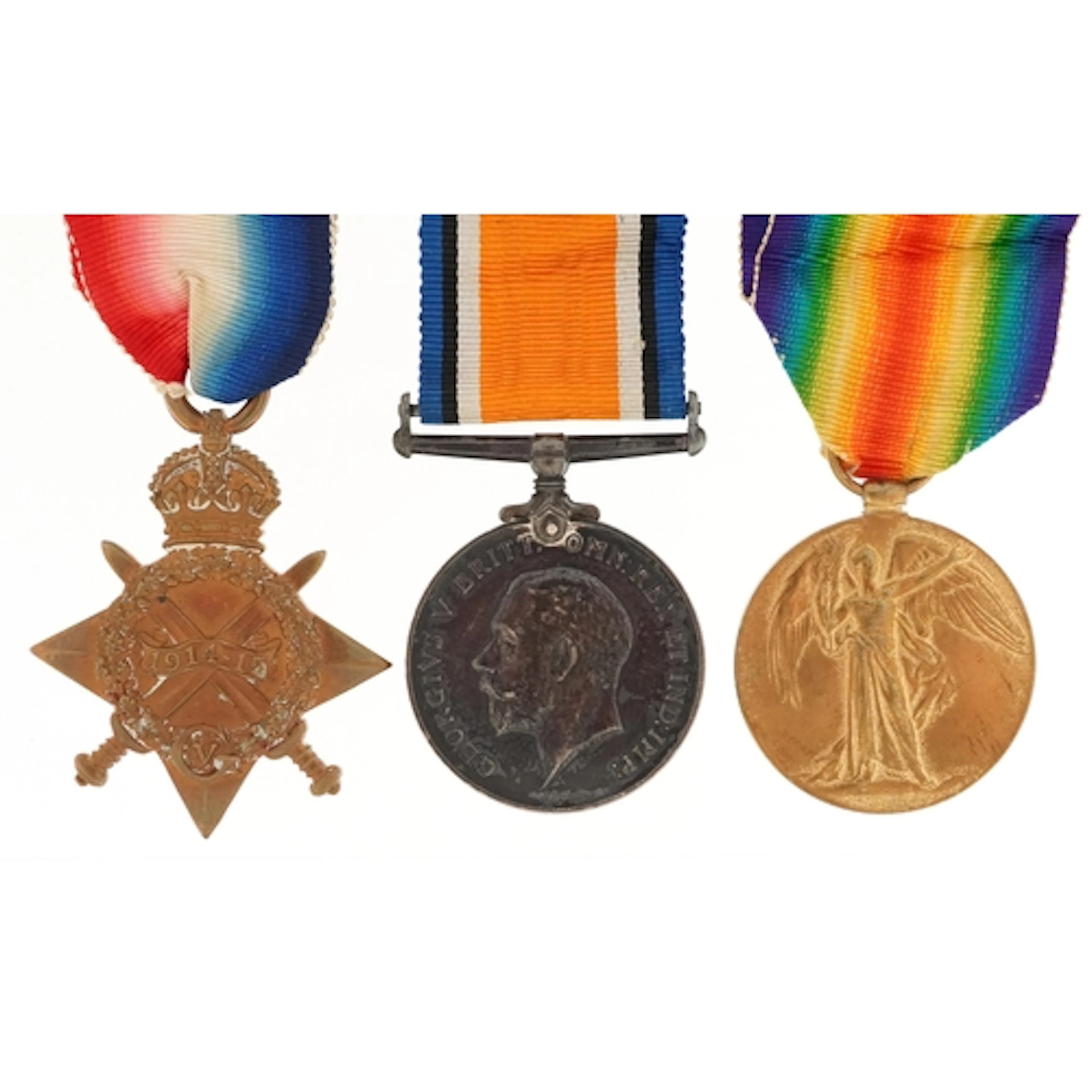 British military World War I medal group awarded to 17568 PT...