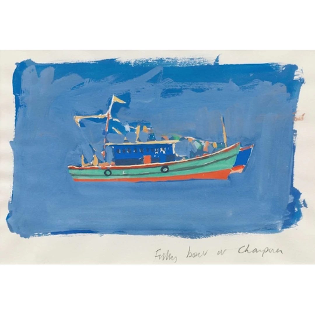 § John MILLER (1931-2002) Fishing Boats on the Chapora River...