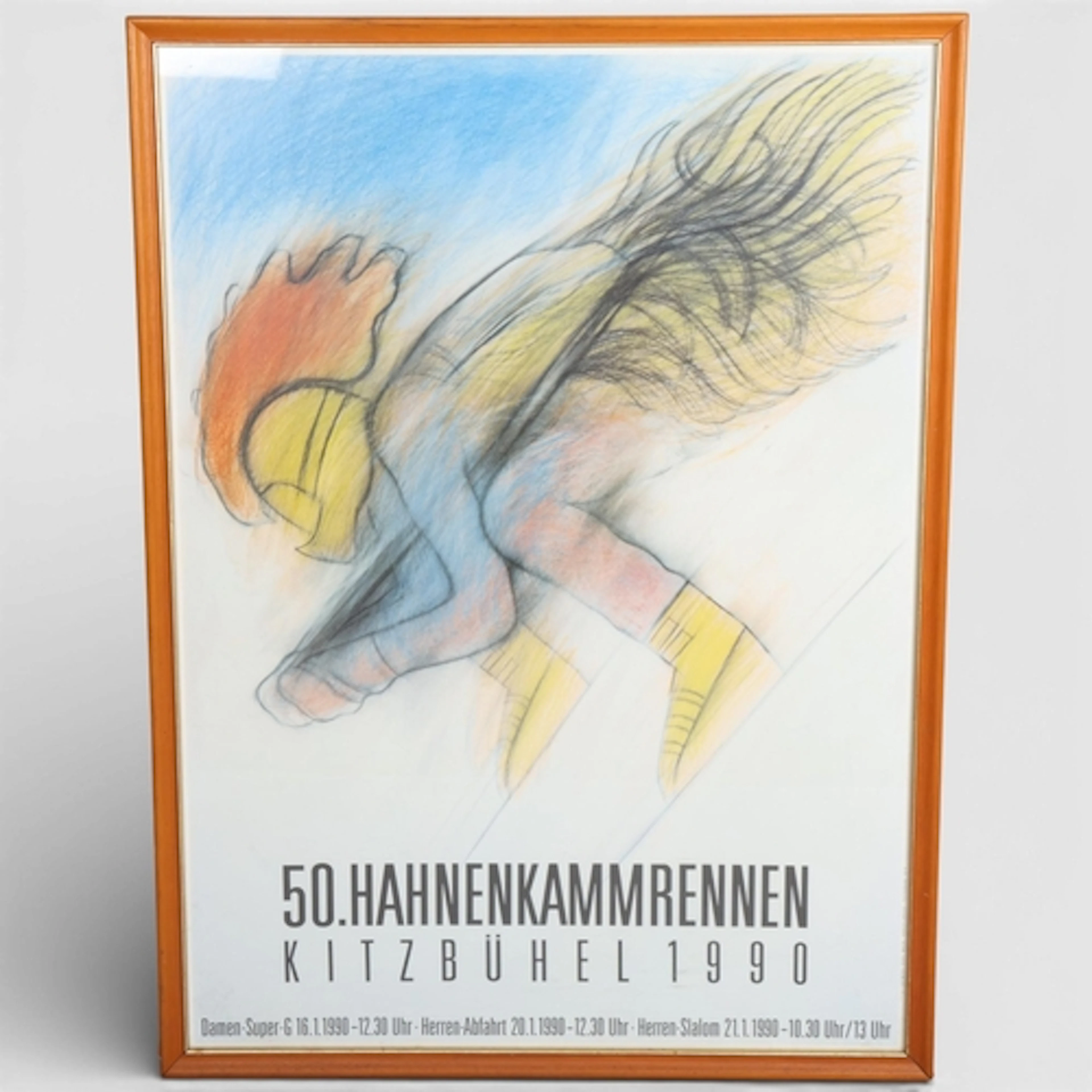 SKI INTEREST - A 51st Kitzbuhel 1990 Hahnenkamm world cup ra...