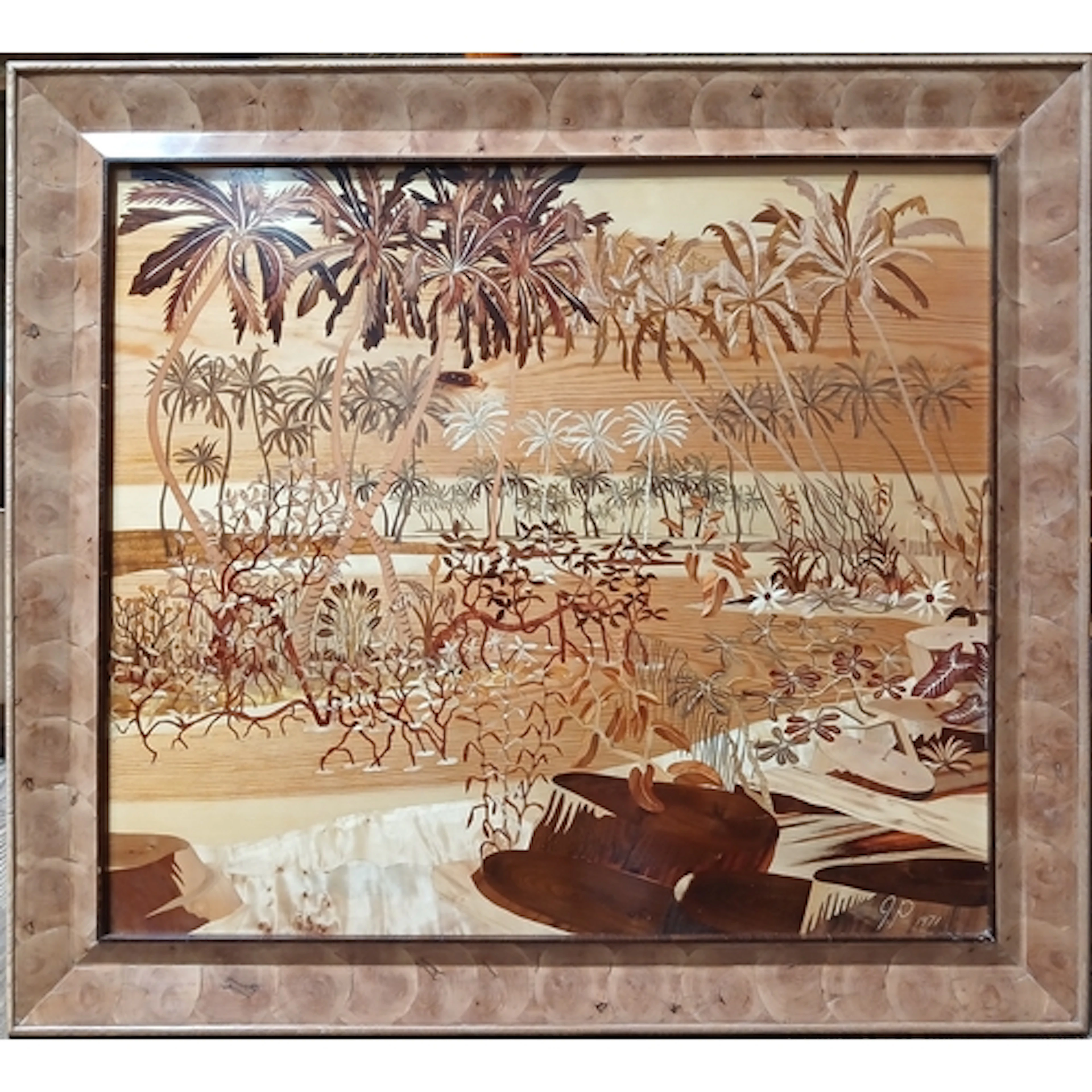 John Southworth Prescott (b1939), untitled, marquetry pictur...