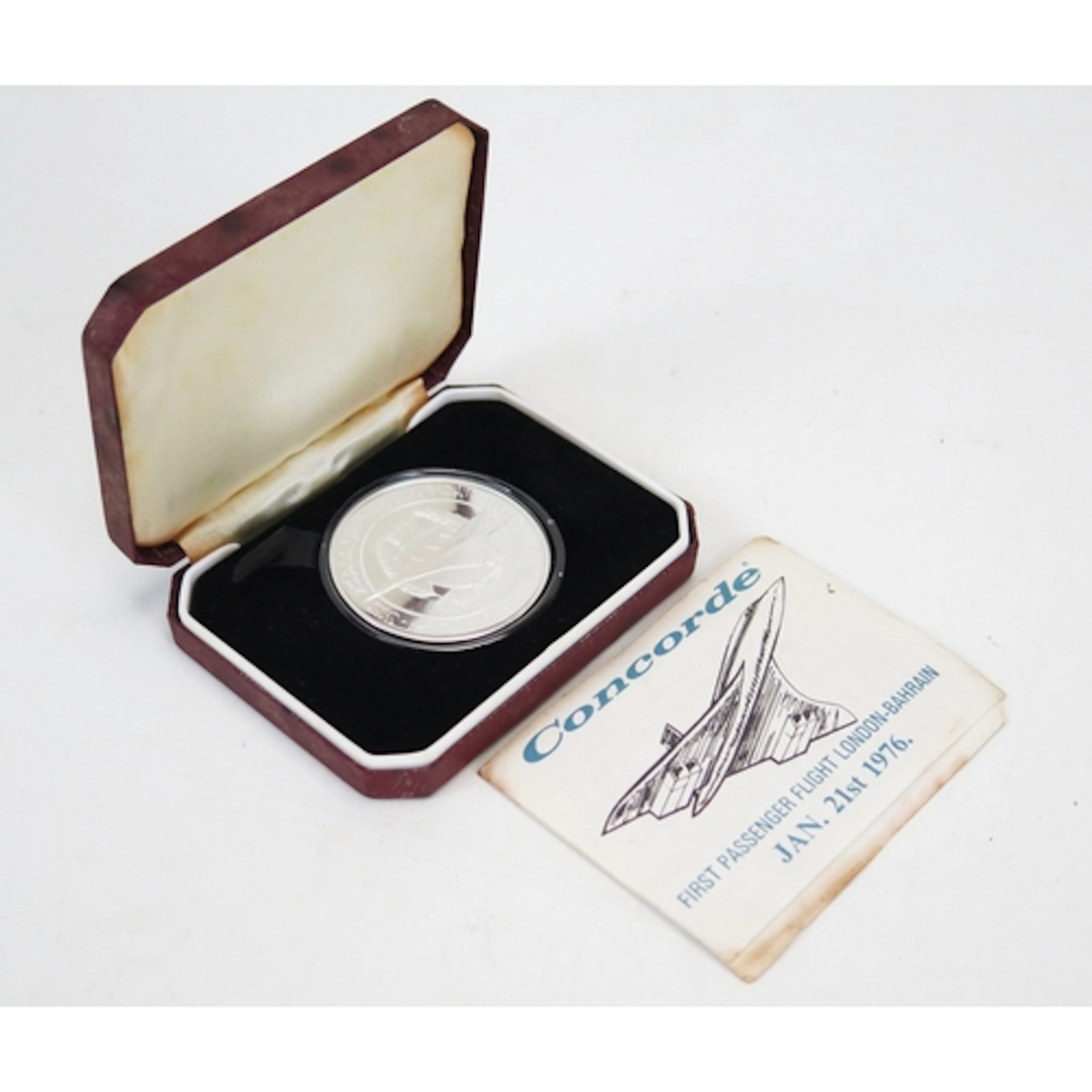 A Concorde First Passenger Flight London-Bahrain Jan. 21st 1...