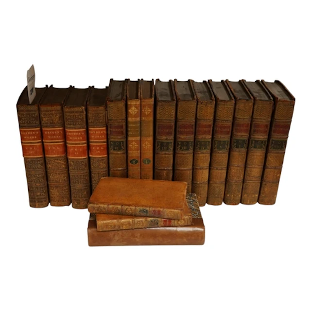 ° ° Leather bindings (18th Century - early 19th). Including:...