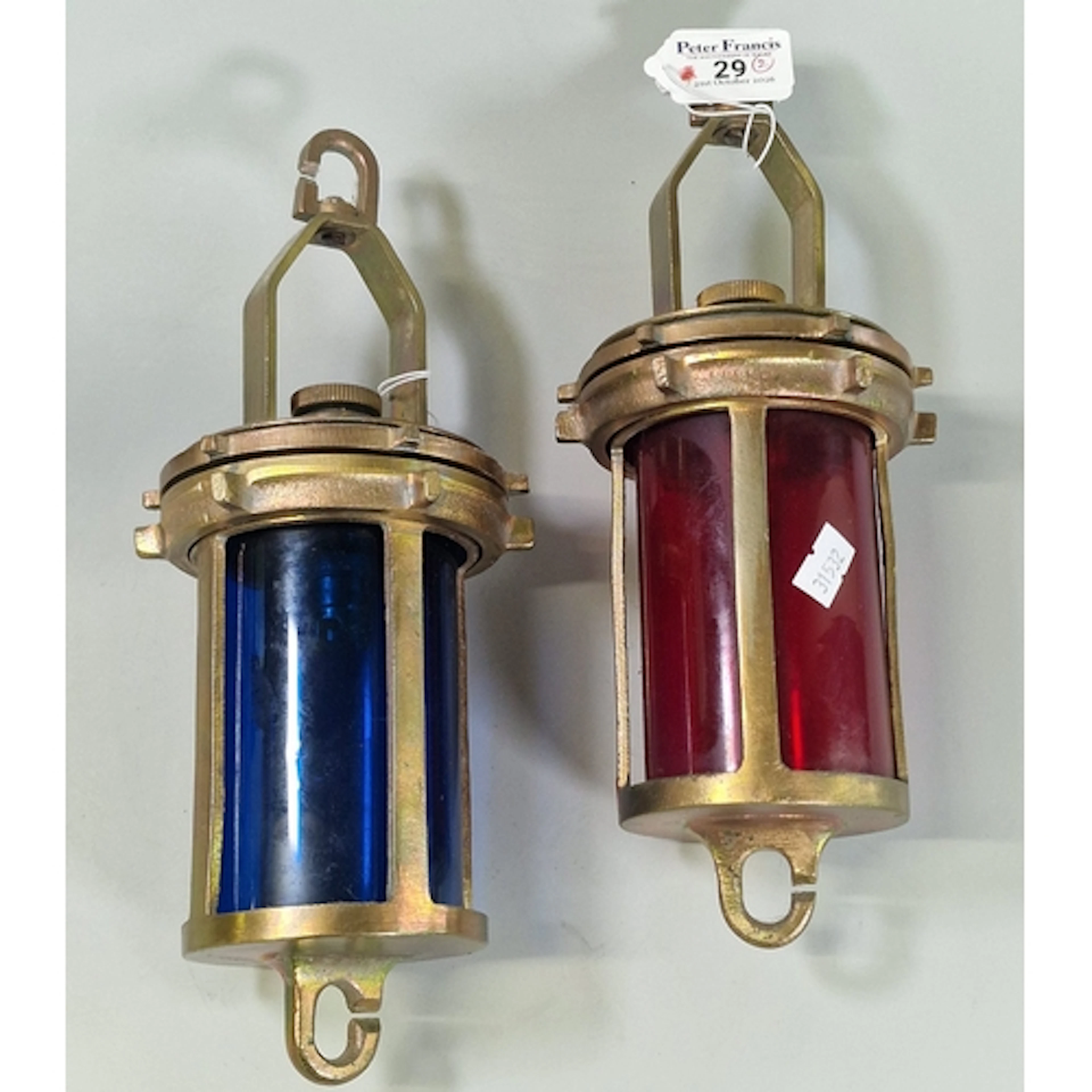 Pair of British Naval Convoy Running Lights, pattern number ...