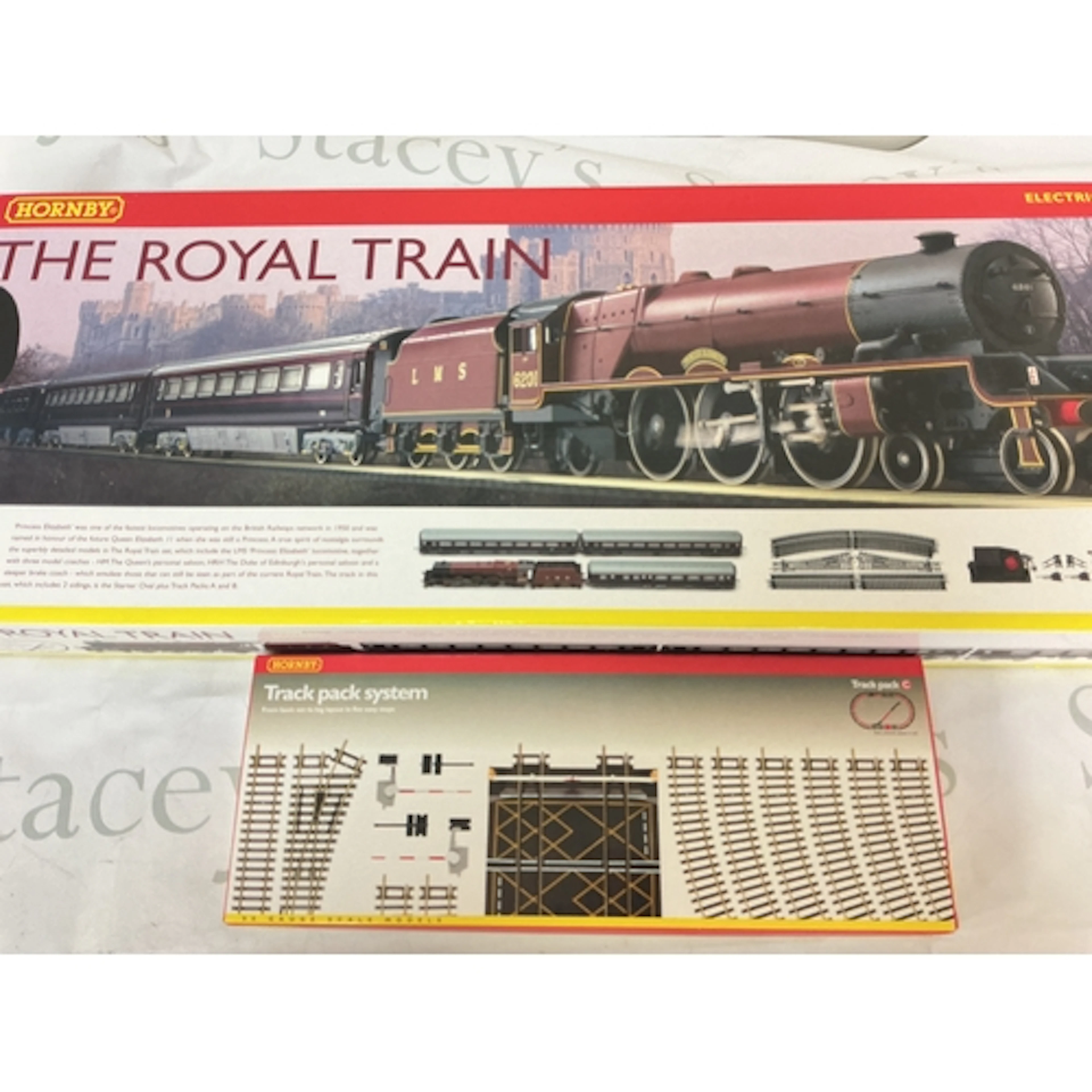 A Boxed Hornby 00 Gauge The Royal Train Pack With Accessorie...