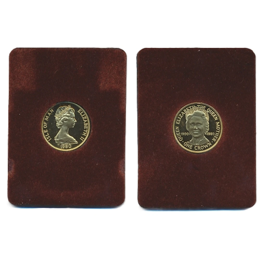 Investment Gold Lot - Documents Required. Isle of Man. 1980 ...