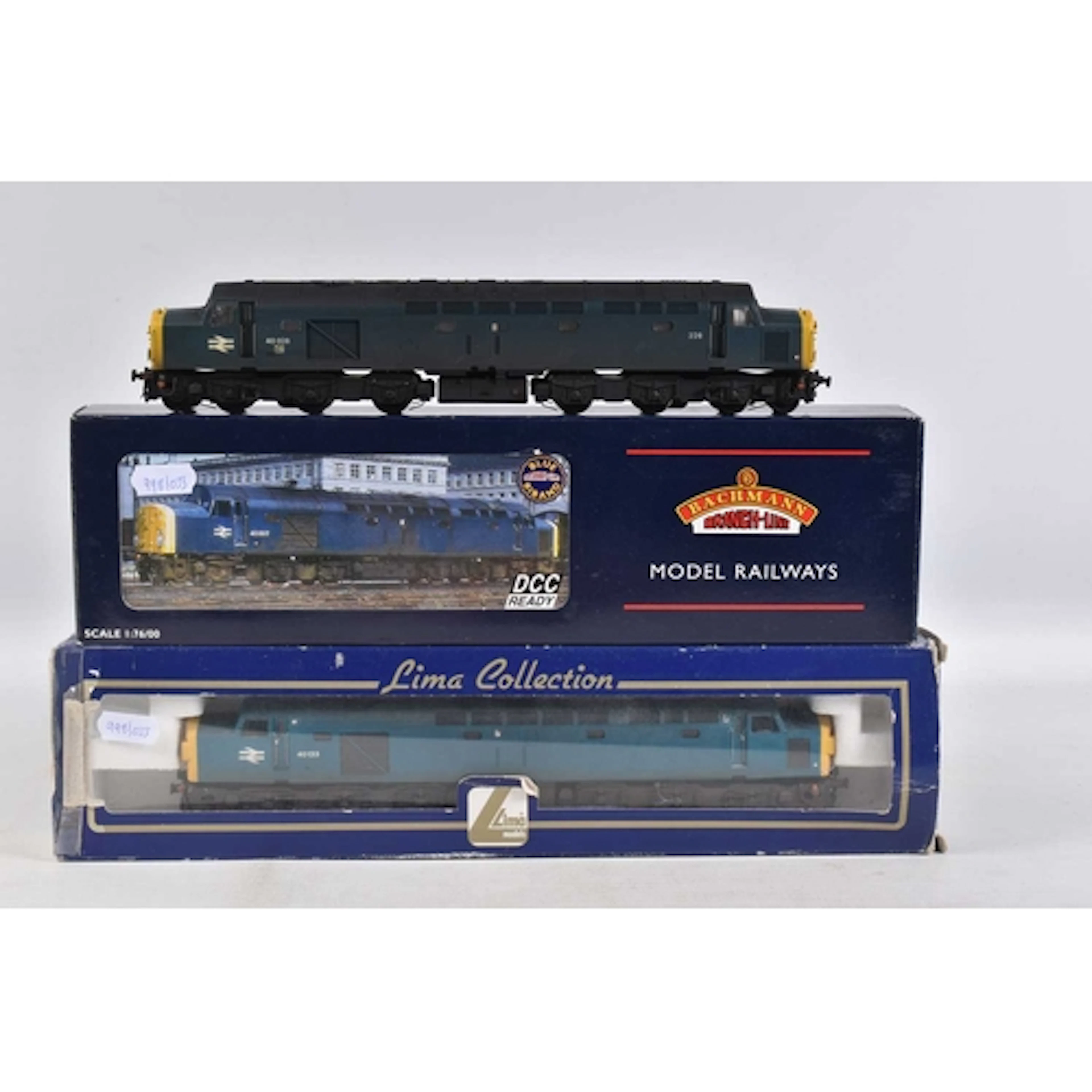 THREE BOXED OO GAUGE CLASS 40 LOCOMOTIVES, Bachmann renumber...