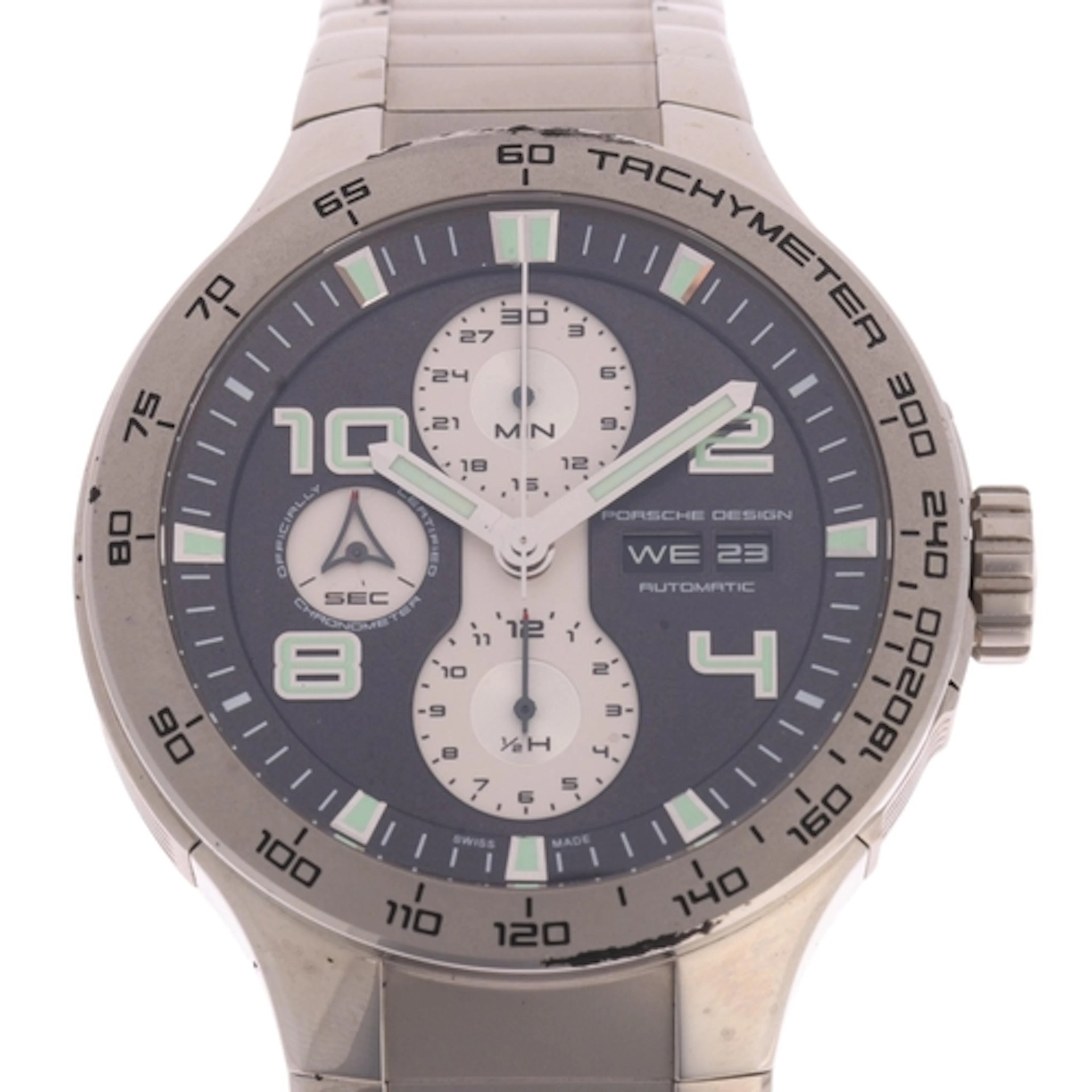 PORSCHE DESIGN - a stainless steel Flat Six chronometer auto...