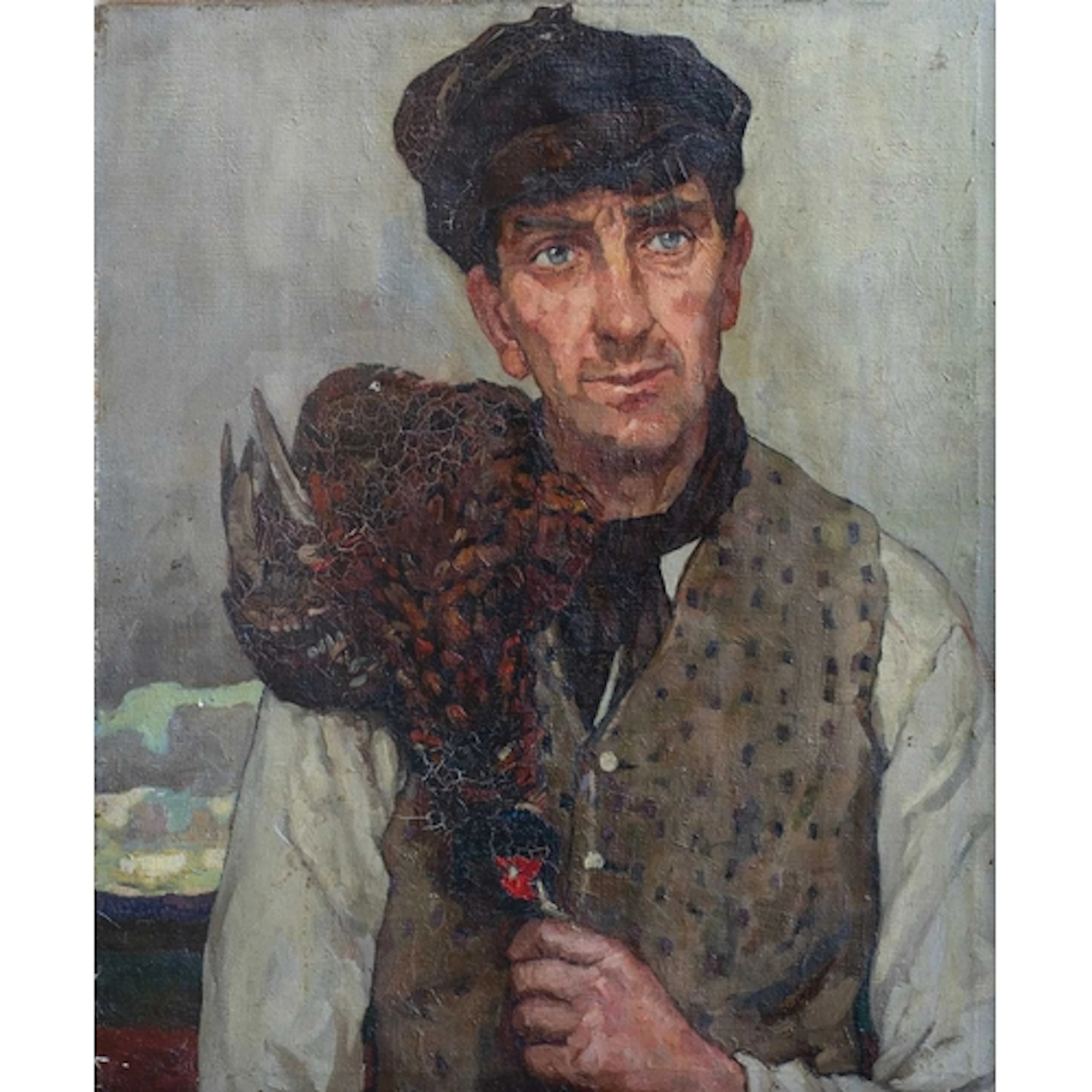 Allan WALTON (1891-1948) The Poacher Oil on canvas, inscript...
