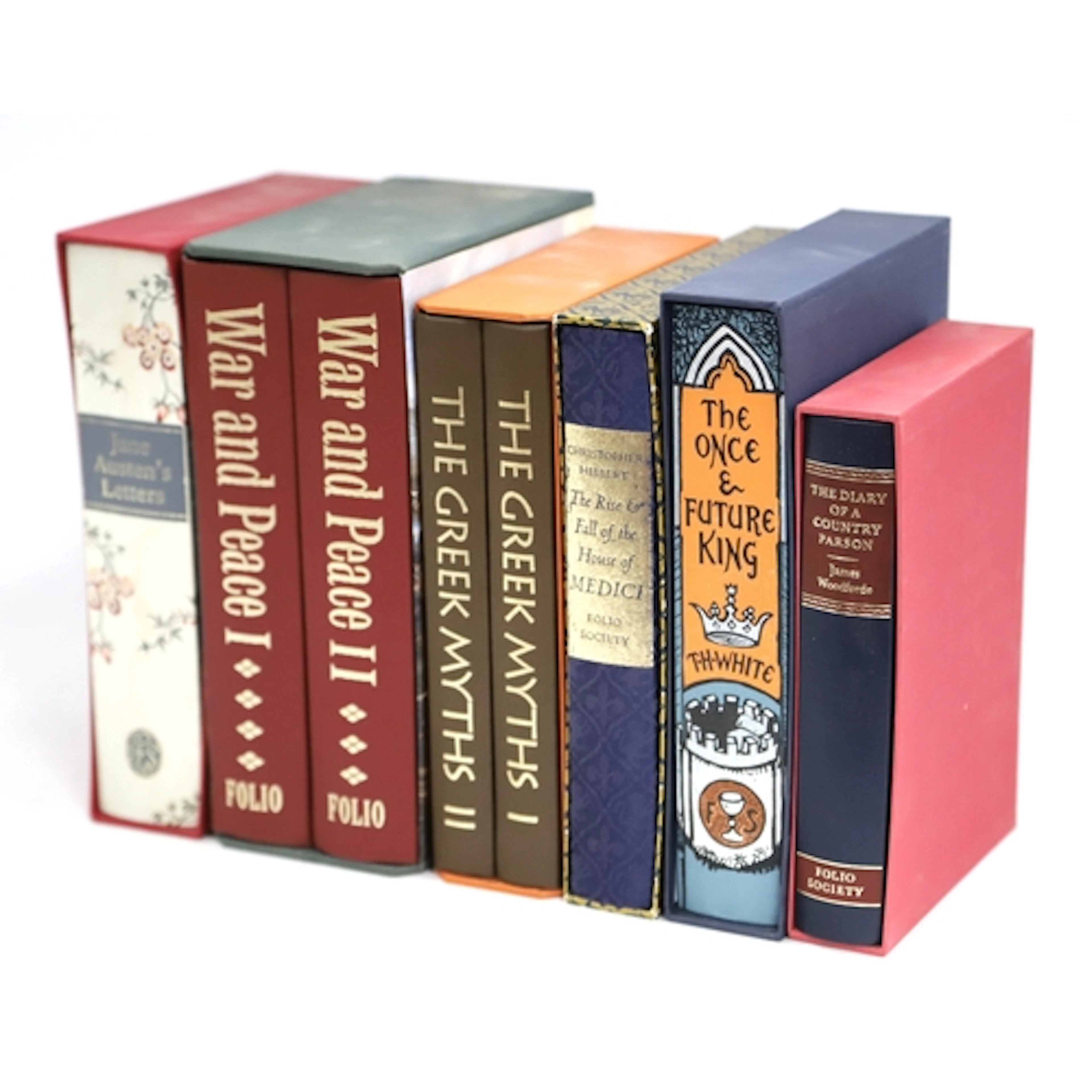 Eight Various Folio Society Books, all in slip cases, to inc...