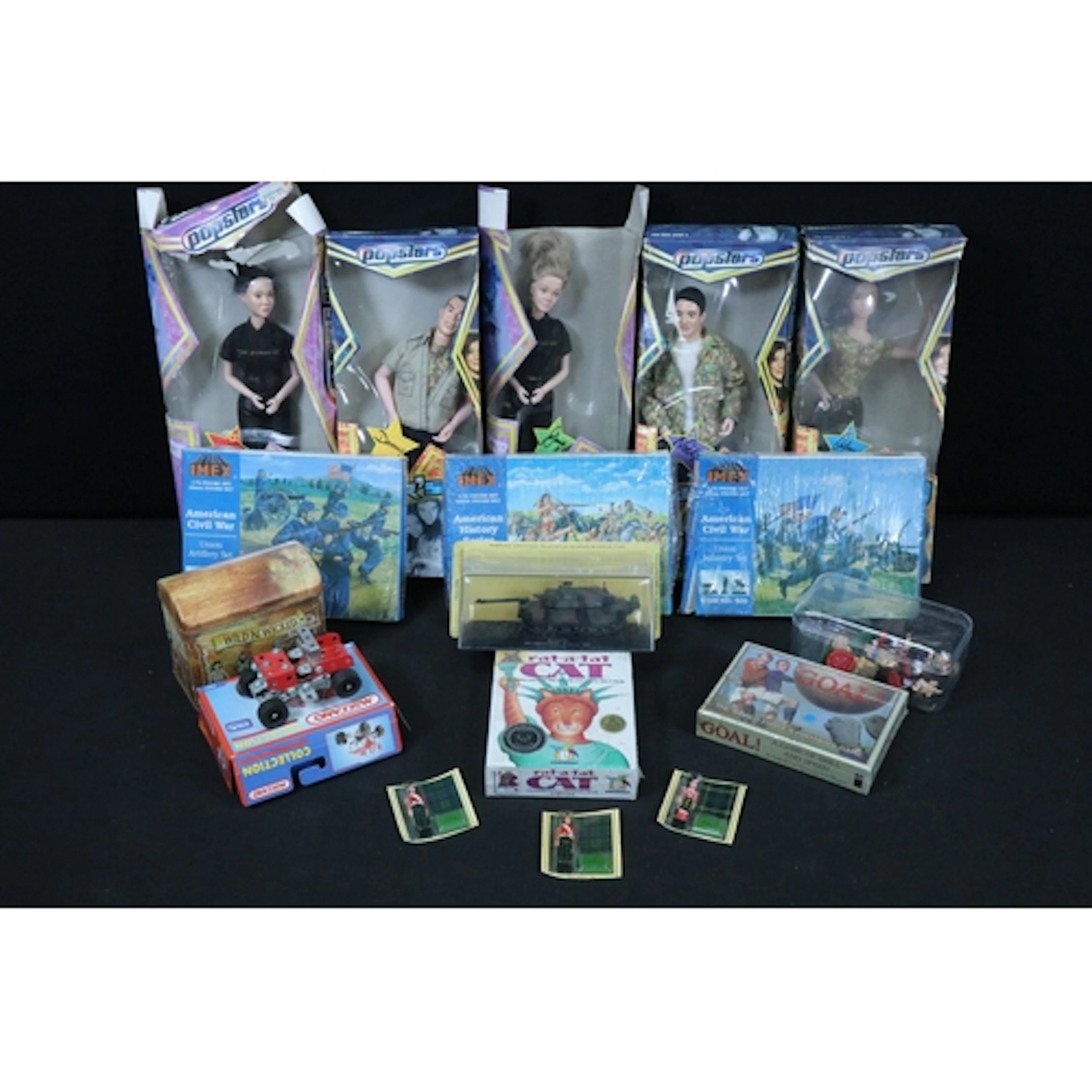 Collection of mixed toys to include 3 x boxed Hear'Say dolls...