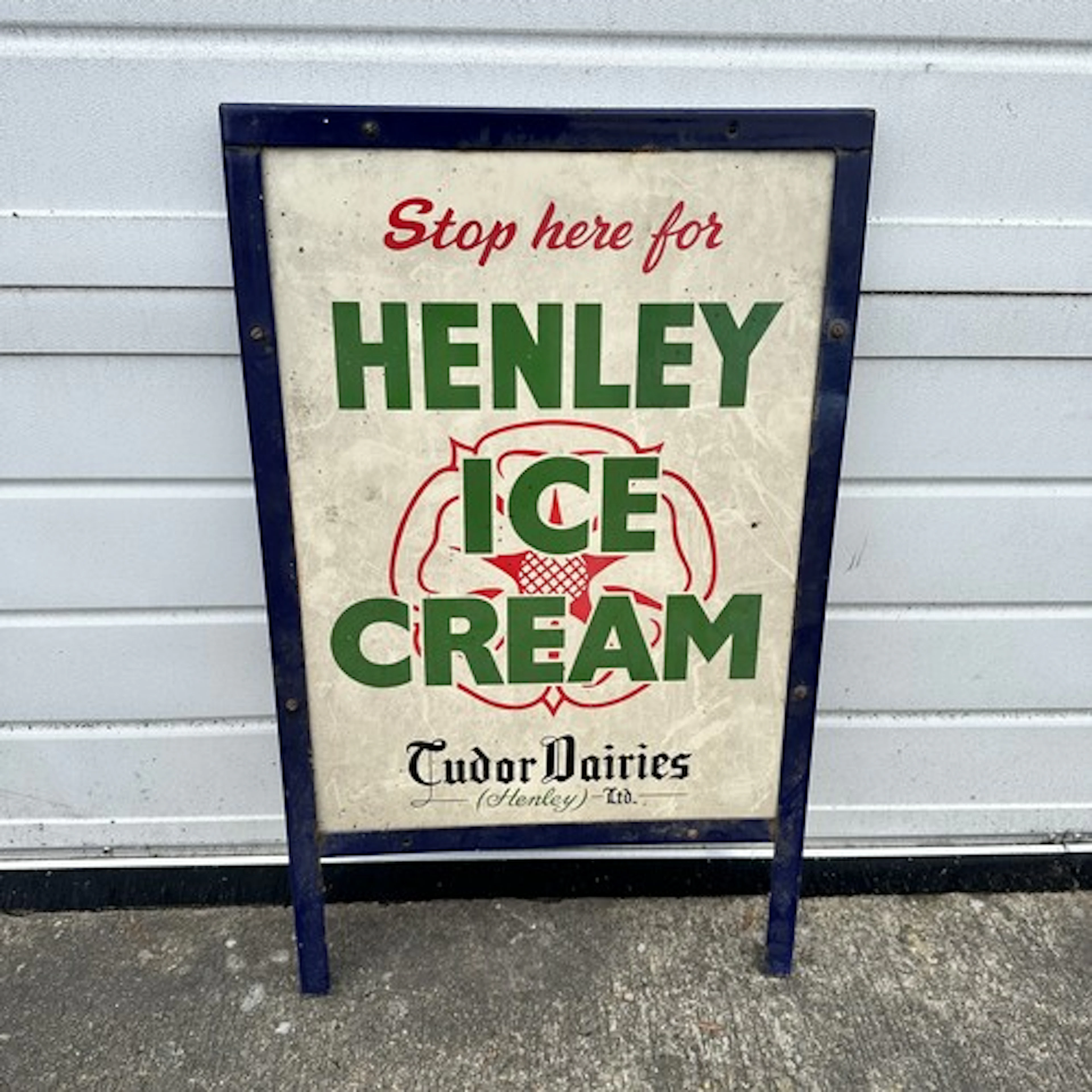 A mid 20th century enamel advertising sign, from the Midland...