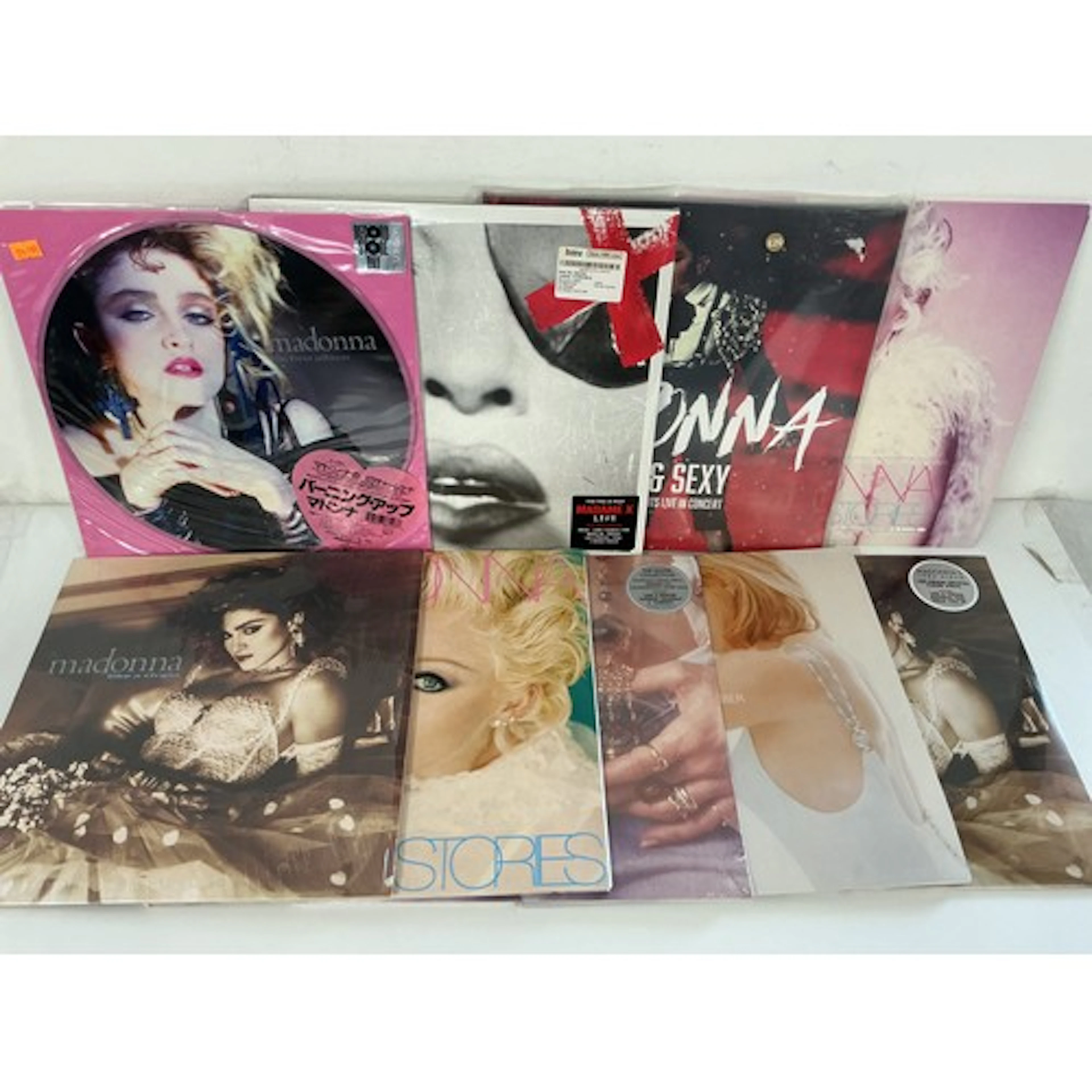 Nine Madonna LPs including some sealed 180g pressings, colou...