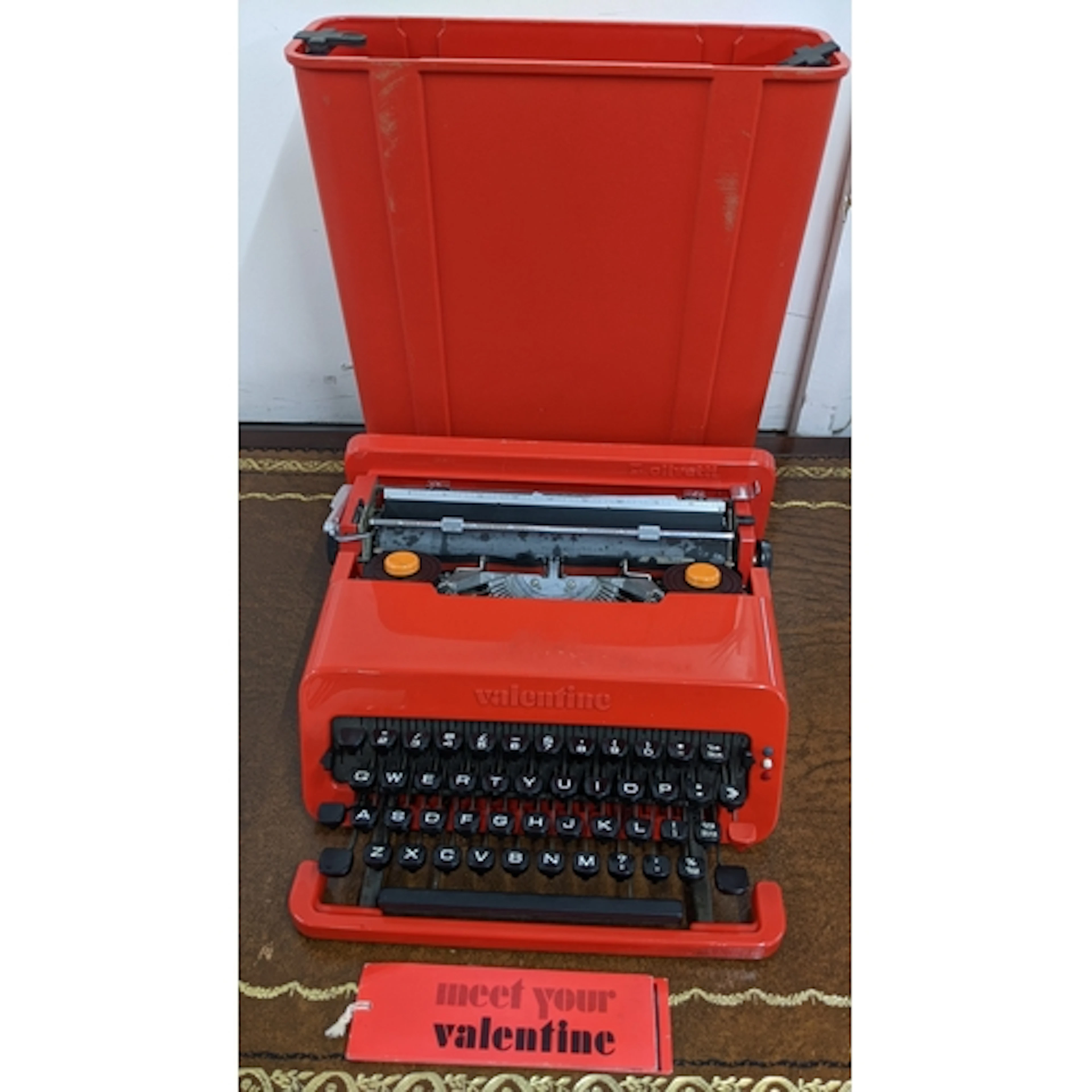 An Olivetti Valentine typewriter Location: A2B If there is n...